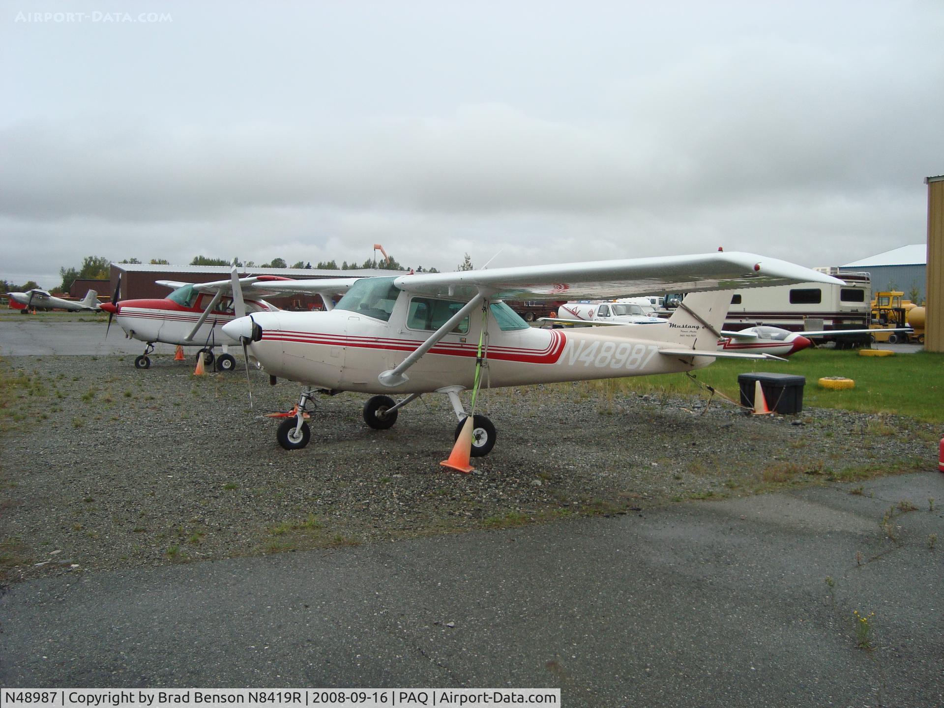 N48987, 1977 Cessna 152 C/N 15281088, Palmer, AK, Summer 2008, Mustang Air Rental/Training Plane
