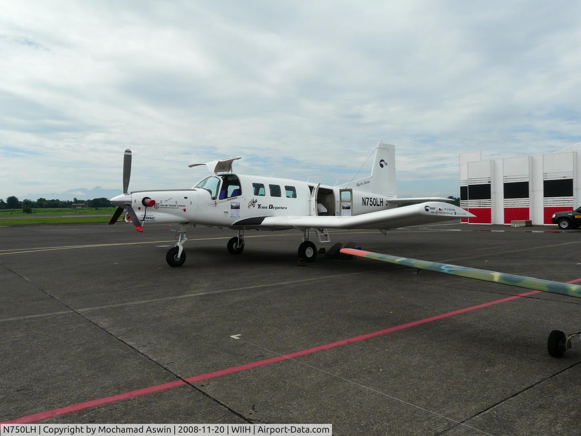 N750LH, 2008 Pacific Aerospace 750XL C/N 147, On Display at IndoDefence 2008 @ WIIH
