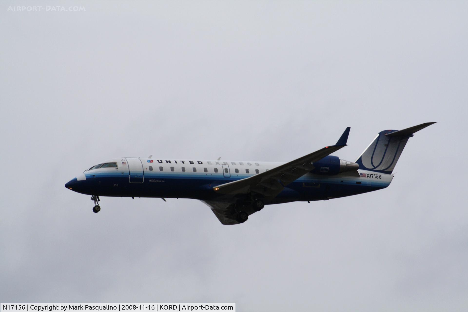 N17156, 1996 Canadair CRJ-200LR (CL-600-2B19) C/N 7156, CL-600-2B19