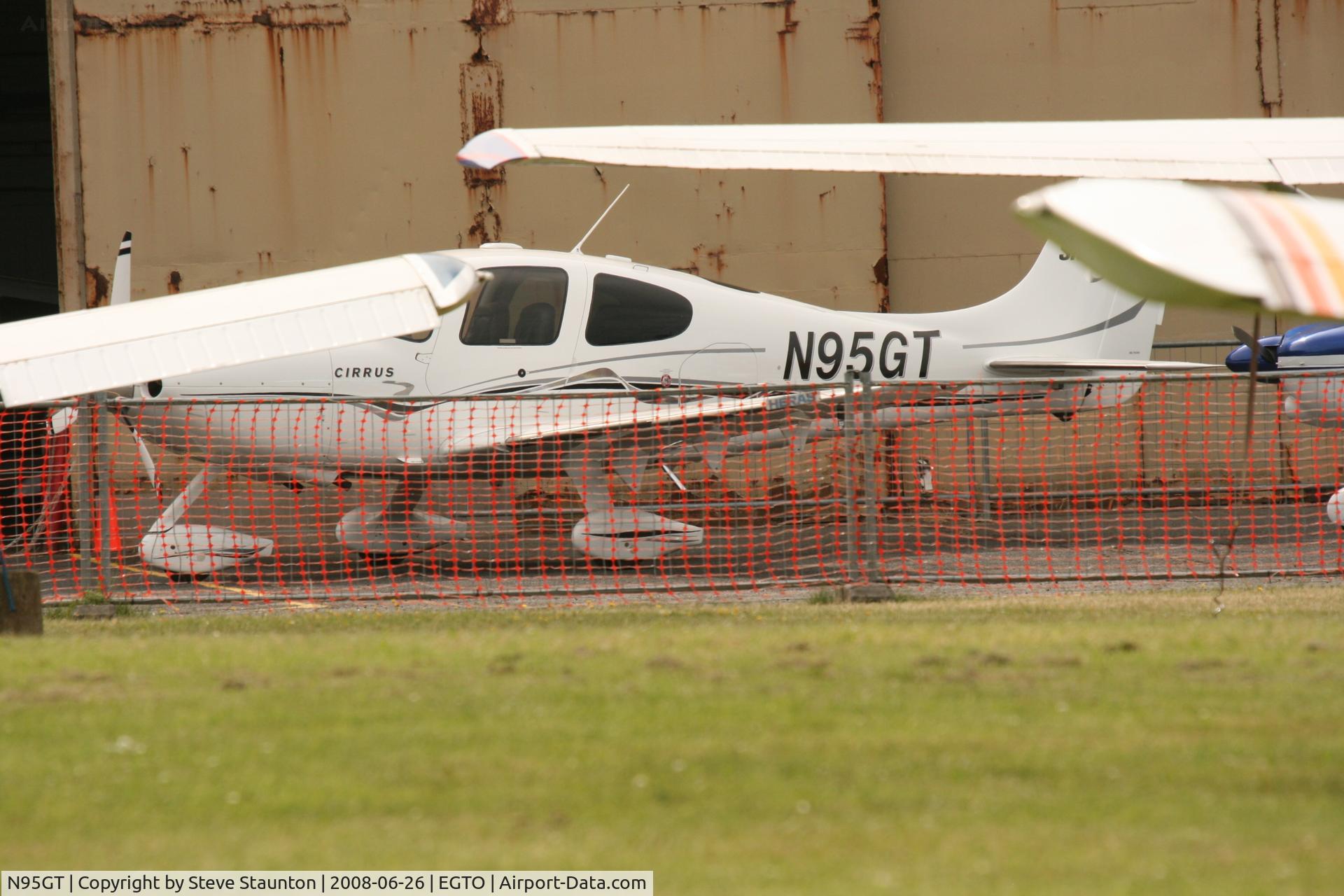 N95GT, 2006 Cirrus SR22 GTS C/N 1758, Taken at Rochester Airport 20th June 2008.