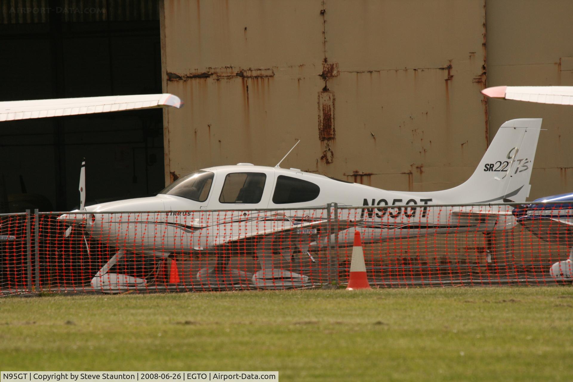 N95GT, 2006 Cirrus SR22 GTS C/N 1758, Taken at Rochester Airport 20th June 2008.