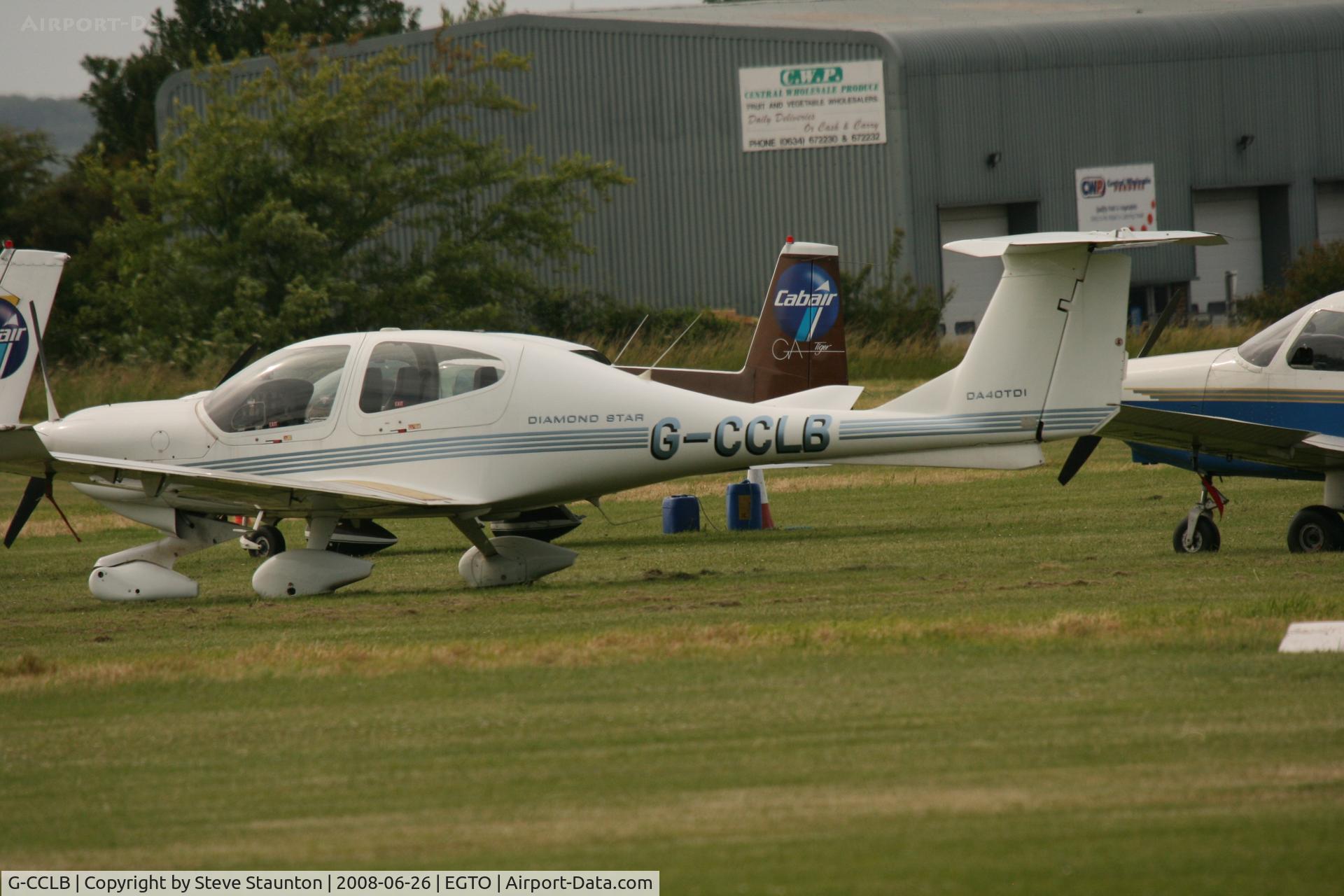 G-CCLB, 2003 Diamond DA-40D Diamond Star C/N D4.074, Taken at Rochester Airport 20th June 2008.