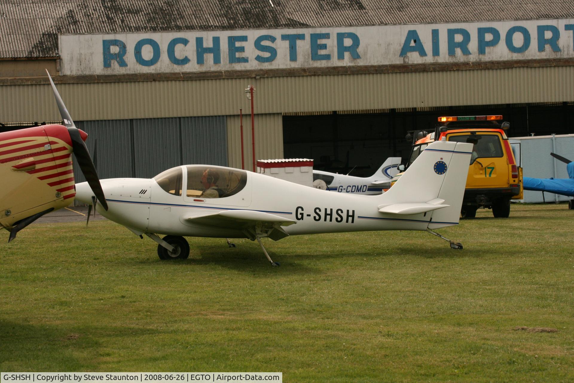 G-SHSH, 2002 Europa Monowheel C/N PFA 247-12722, Taken at Rochester Airport 20th June 2008.
