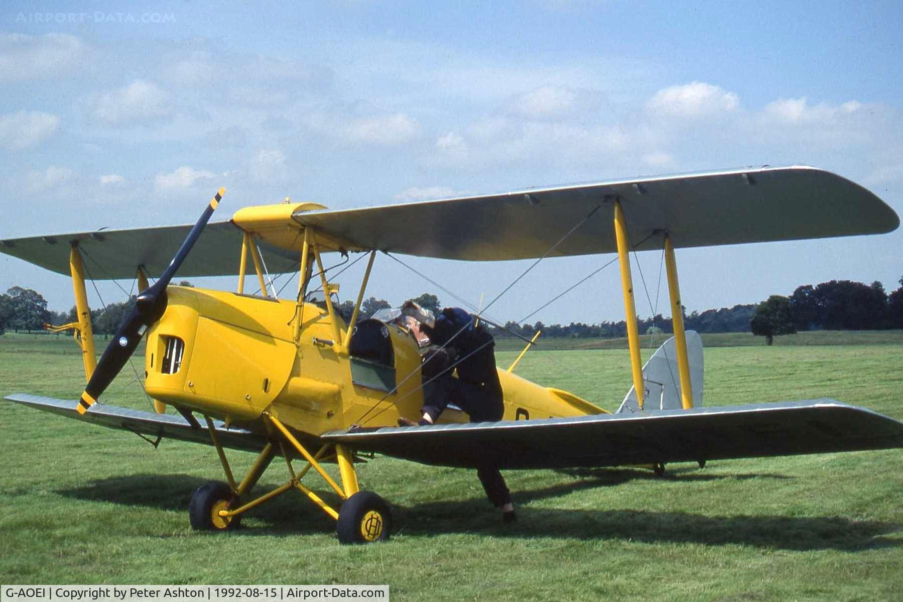 G-AOEI, 1939 De Havilland DH-82A Tiger Moth II C/N 82196/N6946, Moth Rally 1992, Woburn Abbey, Bedfordshire, England