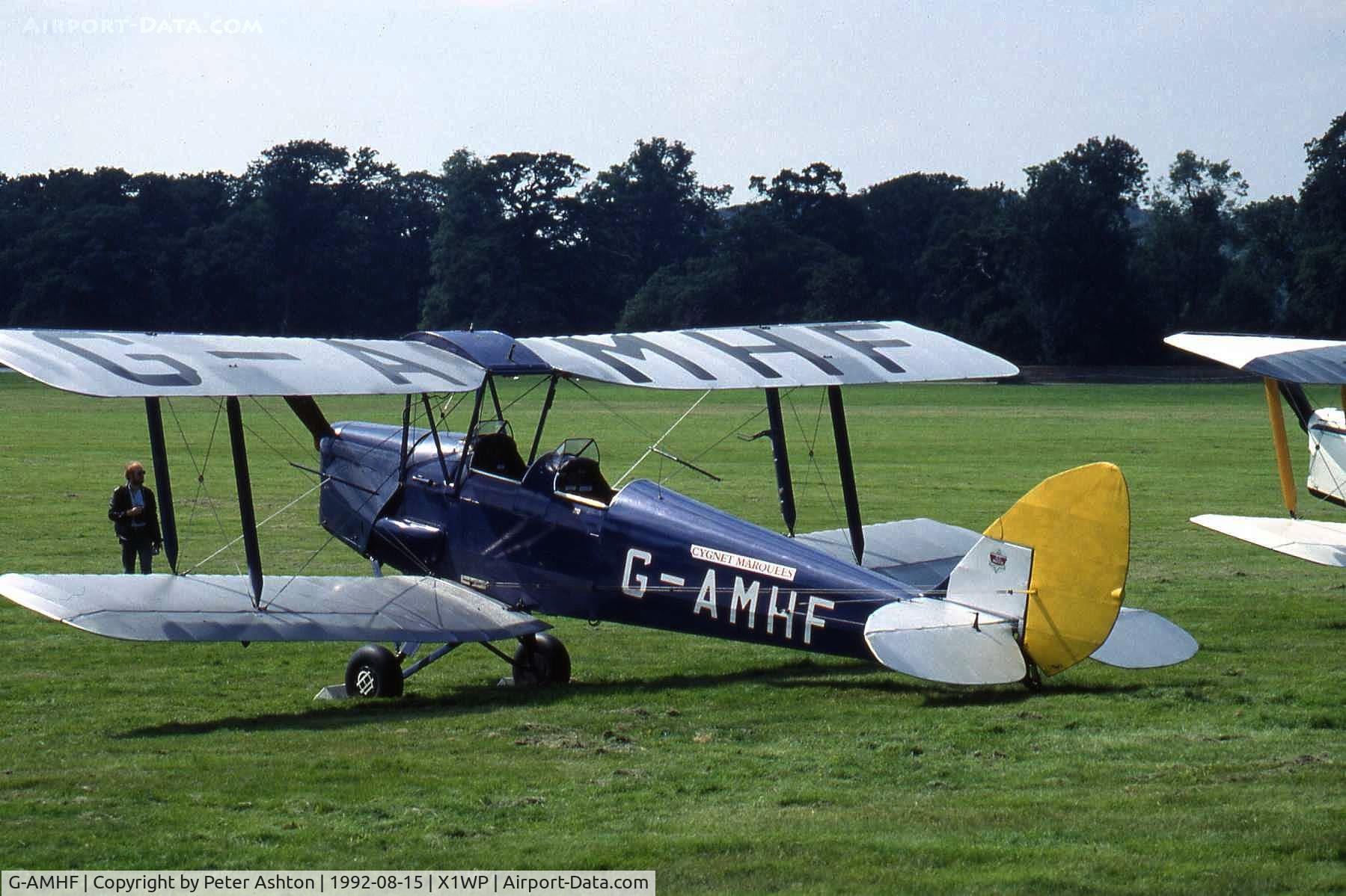 G-AMHF, 1940 De Havilland DH-82A Tiger Moth II C/N 83026, Moth Rally 1992, Woburn Abbey, Bedfordshire, England