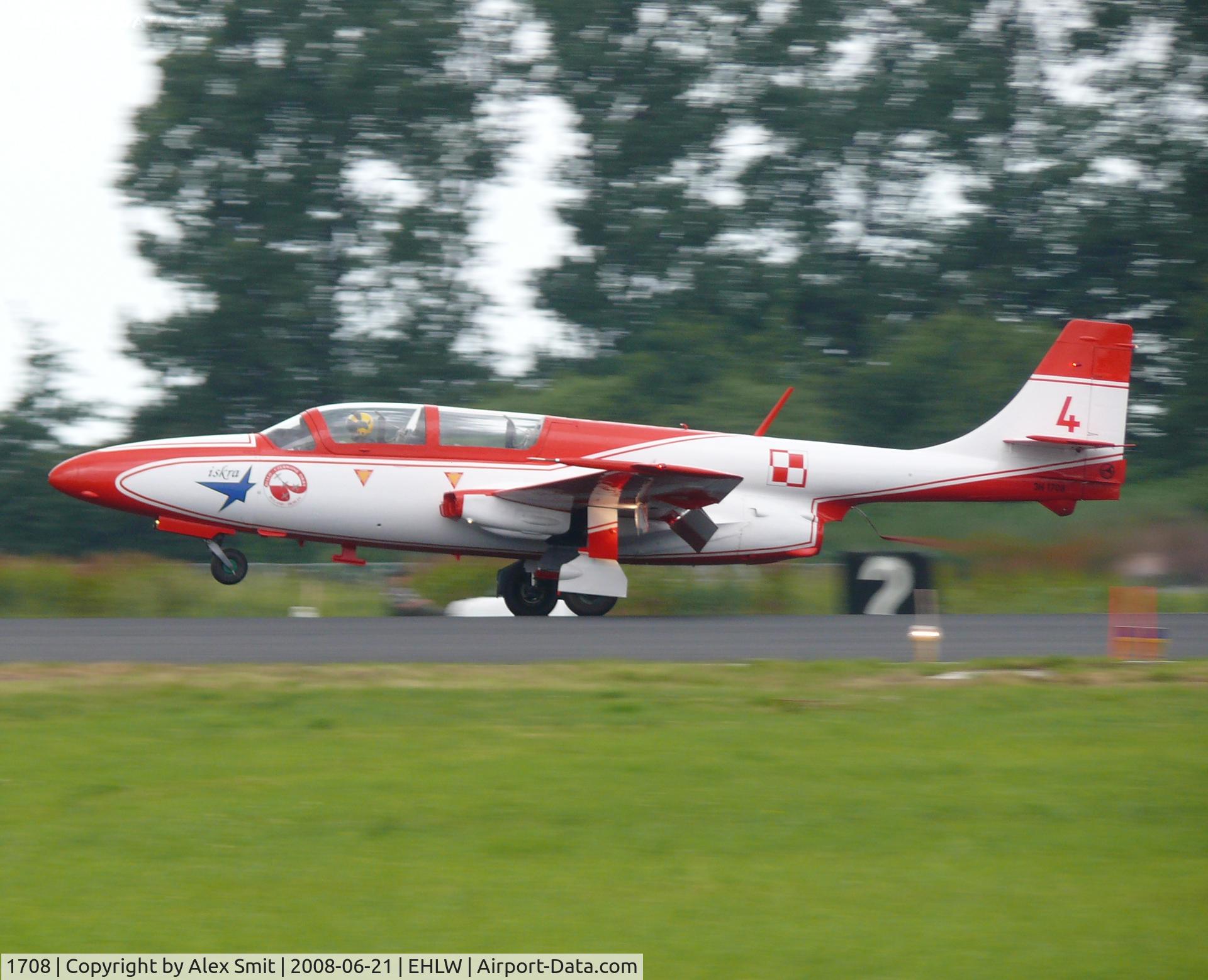 1708, PZL-Mielec TS-11 Iskra bis DF C/N 3H-1708, TS TS11-100-Bis-DF Iskra 1708/4 Polish Air Force Team Iskra