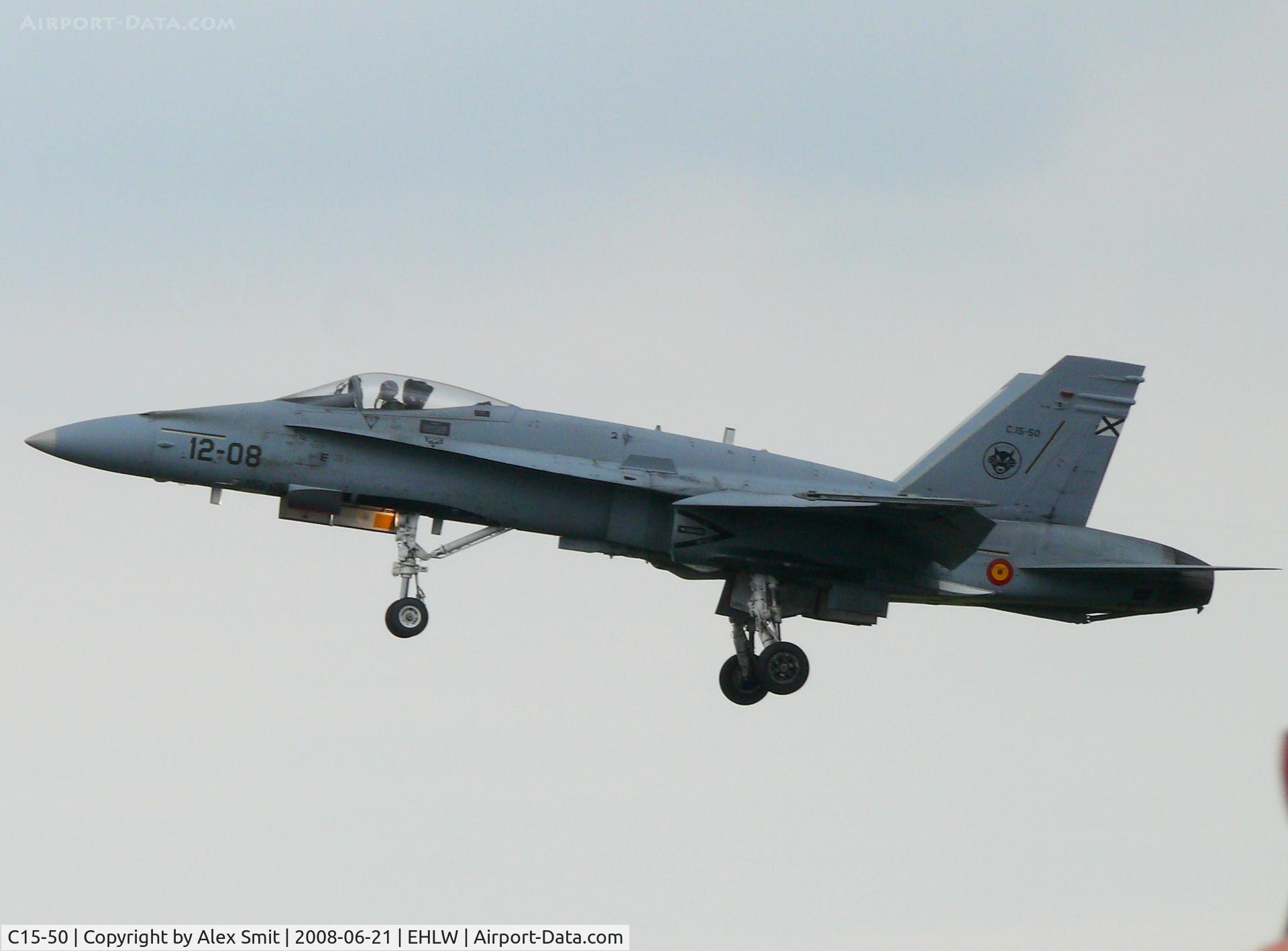 C15-50, McDonnell Douglas EF-18A+ Hornet C/N 0780/A566, McDonnell-Douglas EF/A-18+ Hornet C.15-50 / 12-08 Spanish Air Force