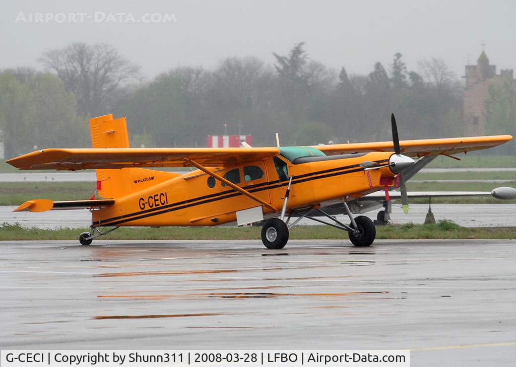 G-CECI, 2000 Pilatus PC-6/B2-H4 Turbo Porter C/N 936, Parked at the General Aviation area...