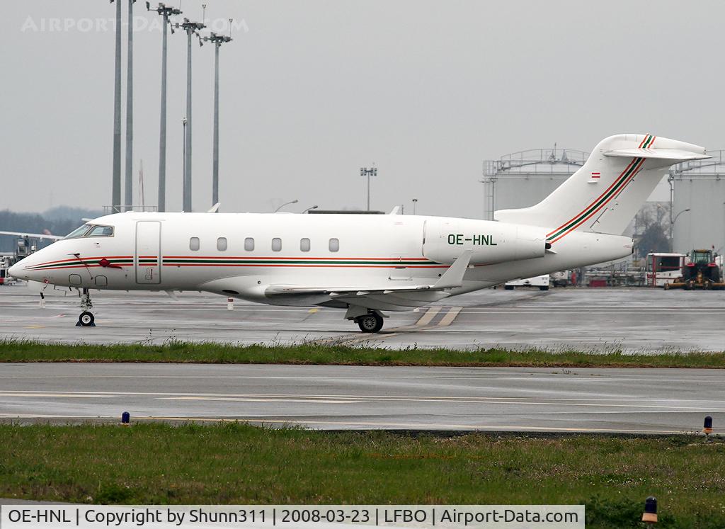 OE-HNL, 2005 Bombardier Challenger 300 (BD-100-1A10) C/N 20039, Parked at the General Aviation area...