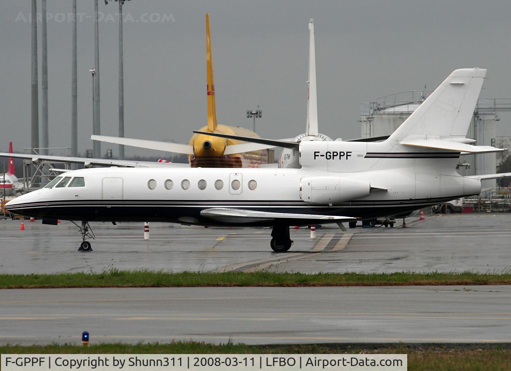 F-GPPF, 1981 Dassault Falcon 50 C/N 65, Parked at the General Aviation area...