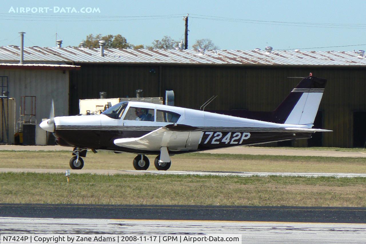 N7424P, 1961 Piper PA-24 C/N 24-2612, At Grand Prairie Municipal