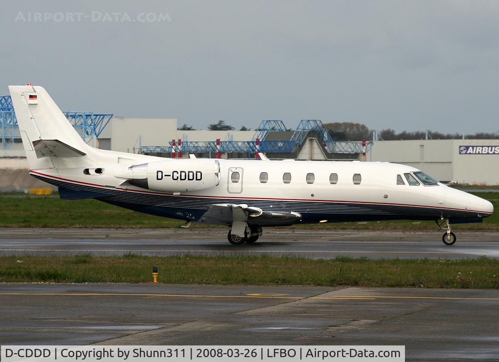 D-CDDD, 2006 Cessna 560 Citation Excel C/N 560-5623, Rolling to the General Aviation area...