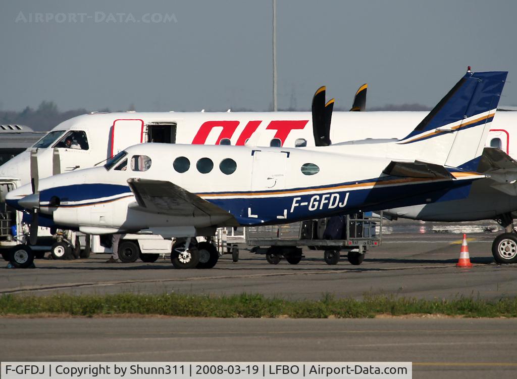 F-GFDJ, 1973 Beech E90 King Air C/N LW-86, Parked at the General Aviation area...
