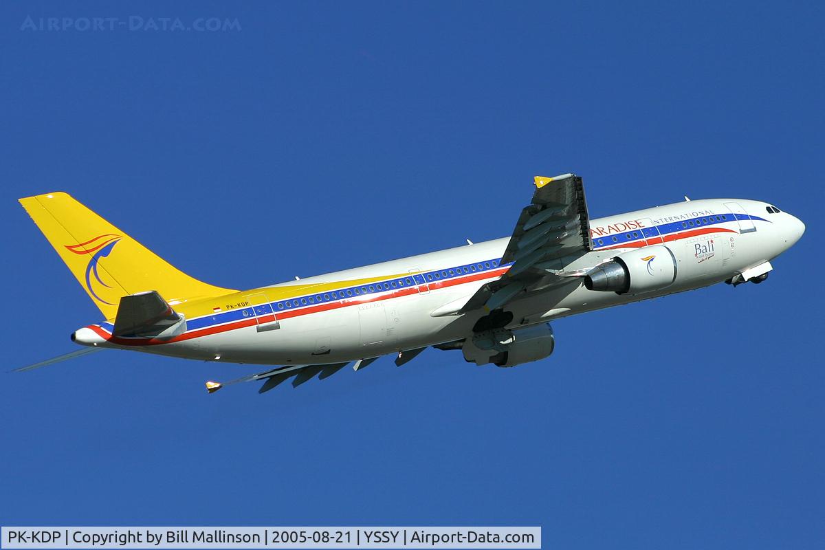 PK-KDP, 1992 Airbus A300B4-622R C/N 677, Climbing out from r/w 34L on the way back to WADD/DPS-Ngurah Rai Airport (Bali International Airport) – Denpasar, Bali