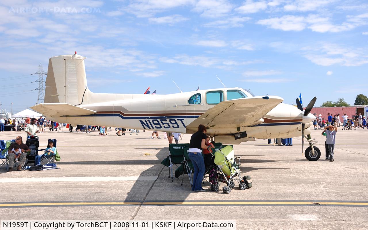 N1959T, 1959 Beech D50B Twin Bonanza C/N DH-209, Twin Bonanza At Lackland Airshow 2008