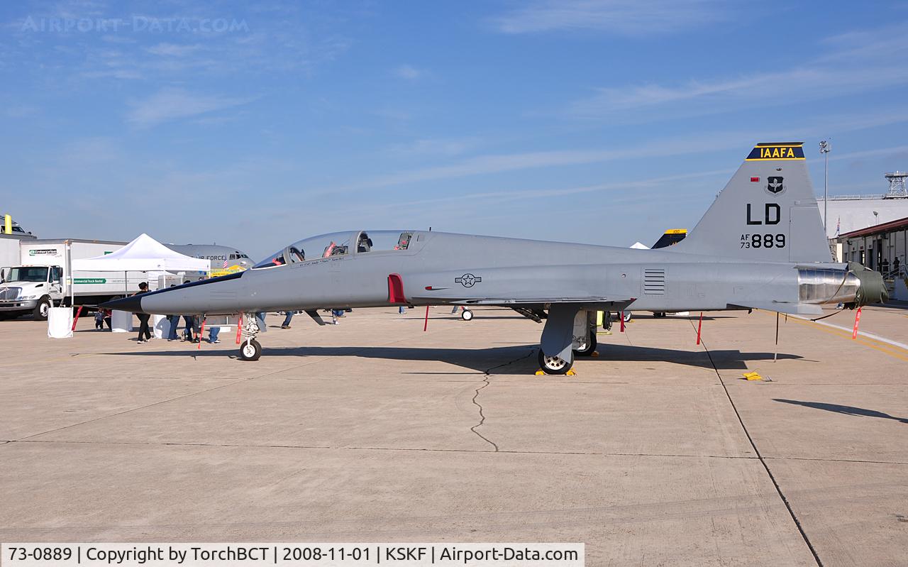 73-0889, Northrop F-5F Tiger II C/N W.1001, Tiger II static display at Lackland Airshow 2008