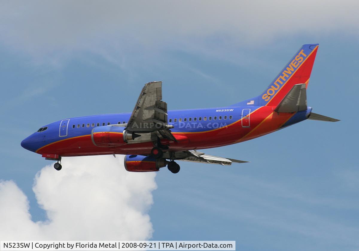 N523SW, 1992 Boeing 737-5H4 C/N 26565, Southwest 737-500