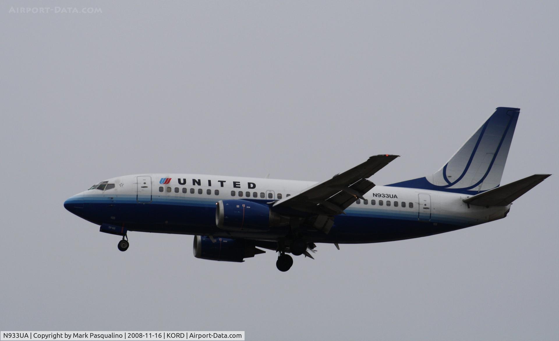 N933UA, 1992 Boeing 737-522 C/N 26659, Boeing 737-500