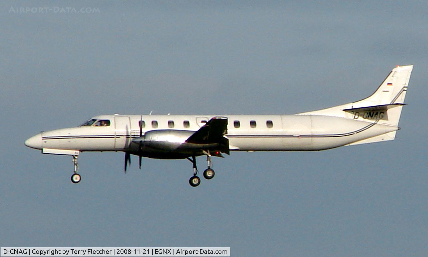 D-CNAG, 1995 Fairchild SA-227DC Metro 23 C/N DC-893B, German Metro brings in the flight from the Isle of Man to East Midlands