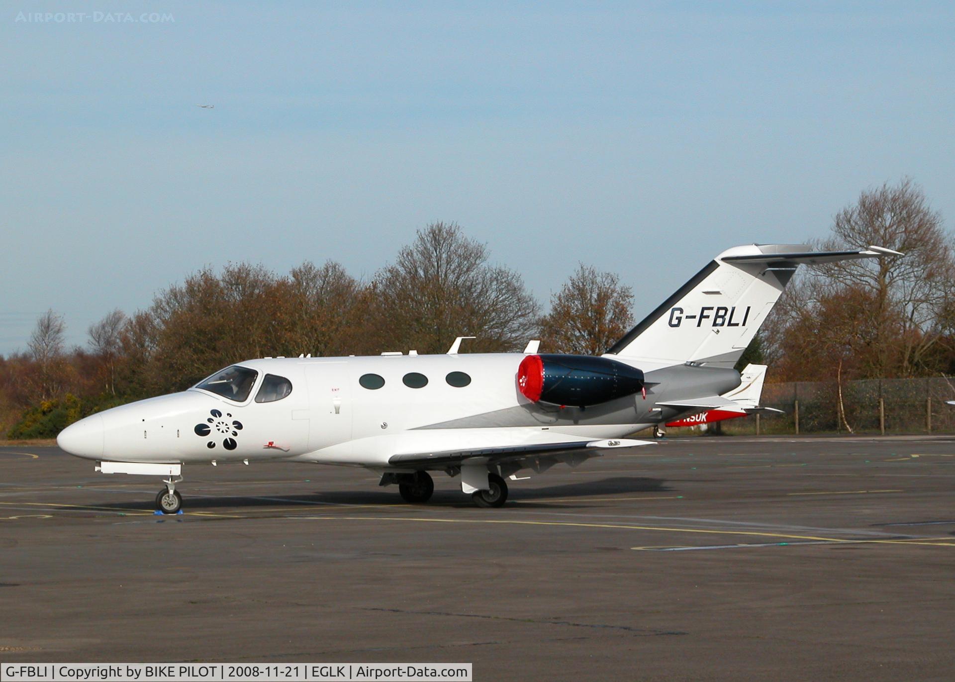 G-FBLI, 2008 Cessna 510 Citation Mustang Citation Mustang C/N 510-0130, ONE OF TWO A/C PRESENT THIS DAY TAG AVIATION