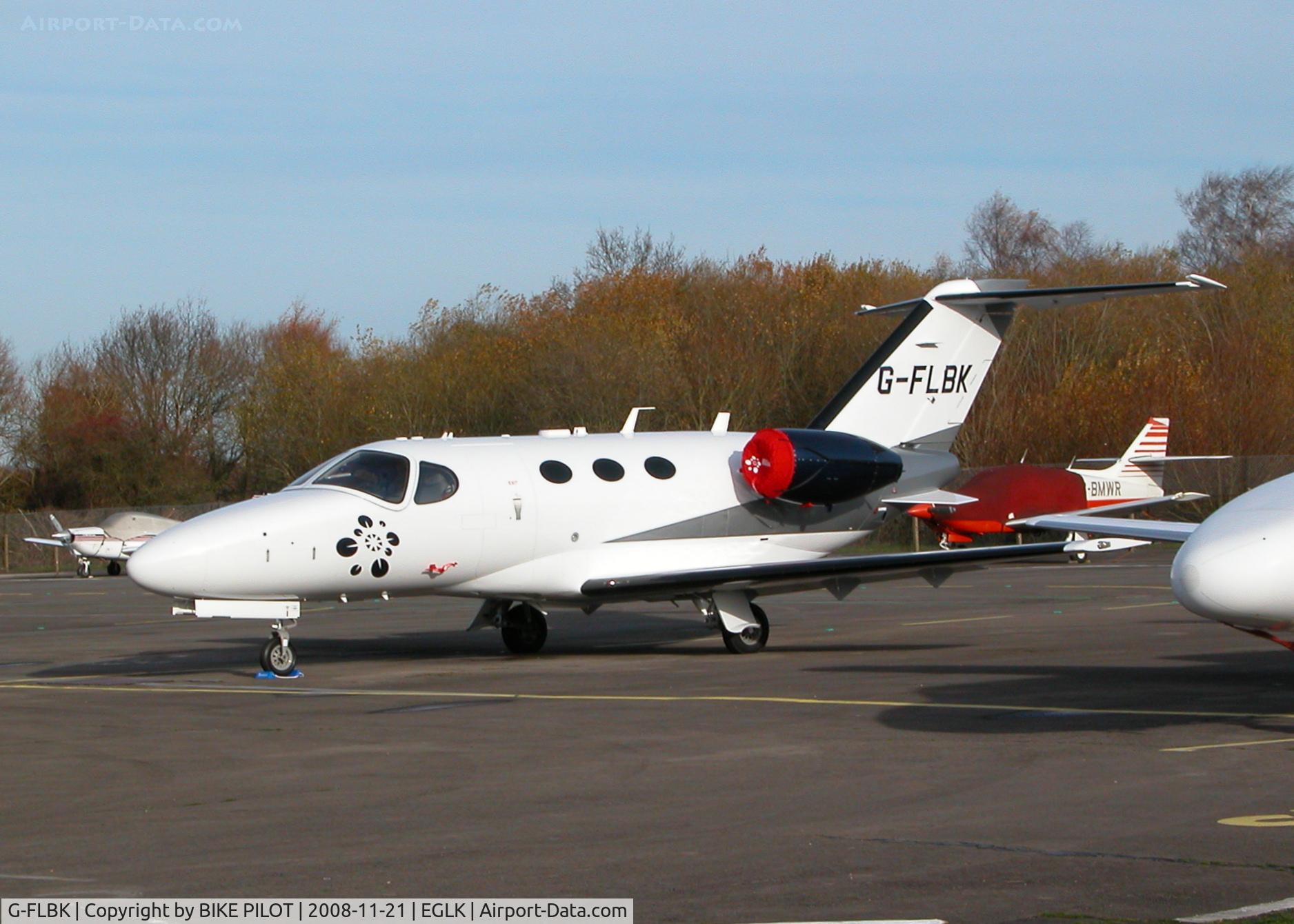 G-FLBK, 2008 Cessna 510 Citation Mustang Citation Mustang C/N 510-0068, ONE OF TWO A/C PRESENT THIS DAY TAG AVIATION PREV. REG.N968CM