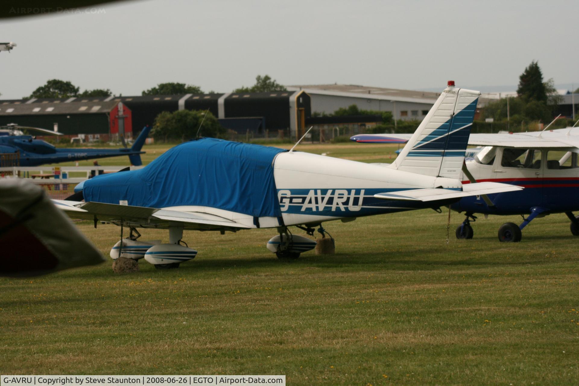 G-AVRU, 1967 Piper PA-28-180 Cherokee C C/N 28-4025, Taken at Rochester Airport 20th June 2008.