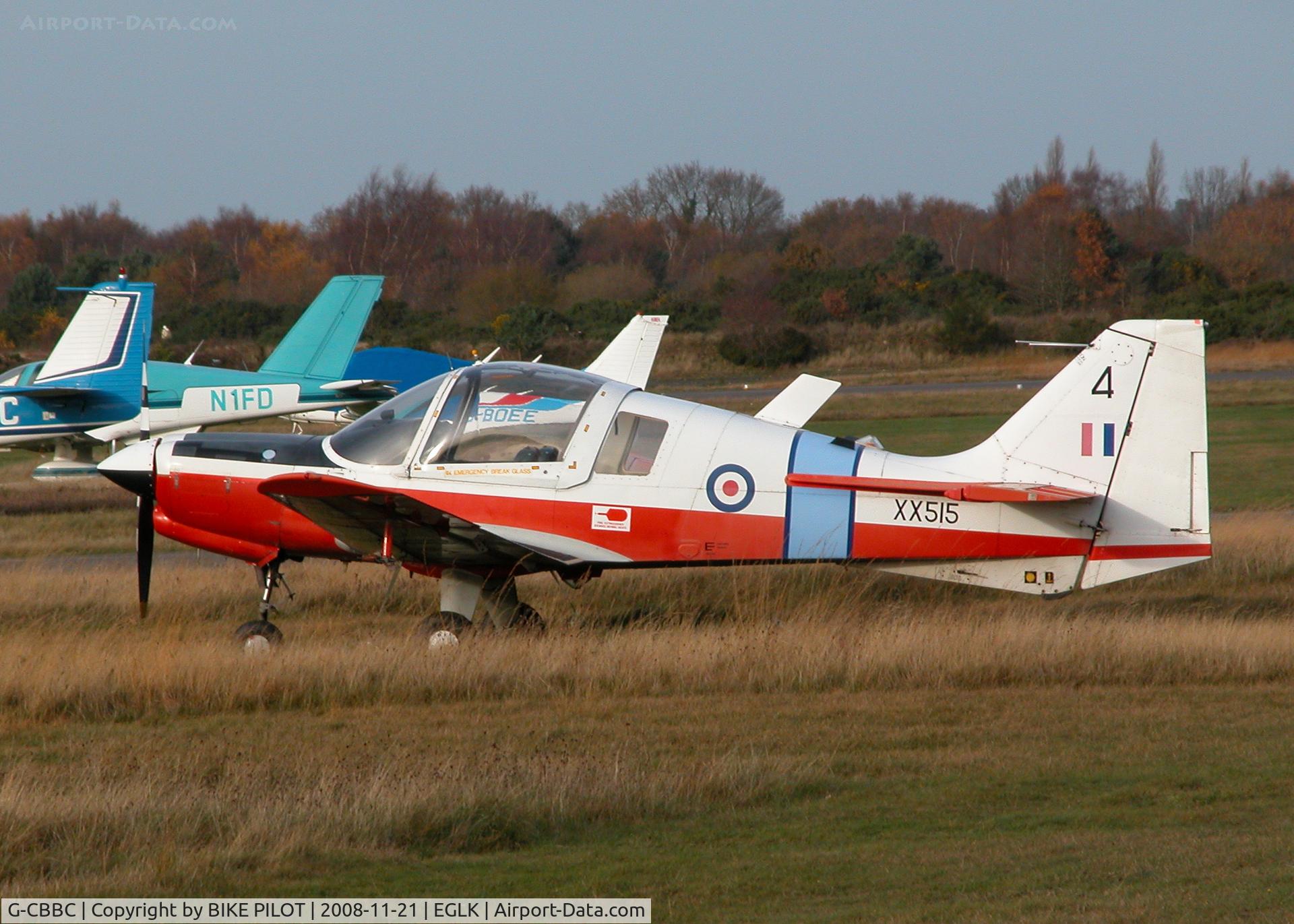 G-CBBC, 1973 Scottish Aviation Bulldog T.1 C/N BH120/201, ONE OF TWO BULLDOGS AT BLACKBUSHE STILL CARRYING RAF MARKINGS