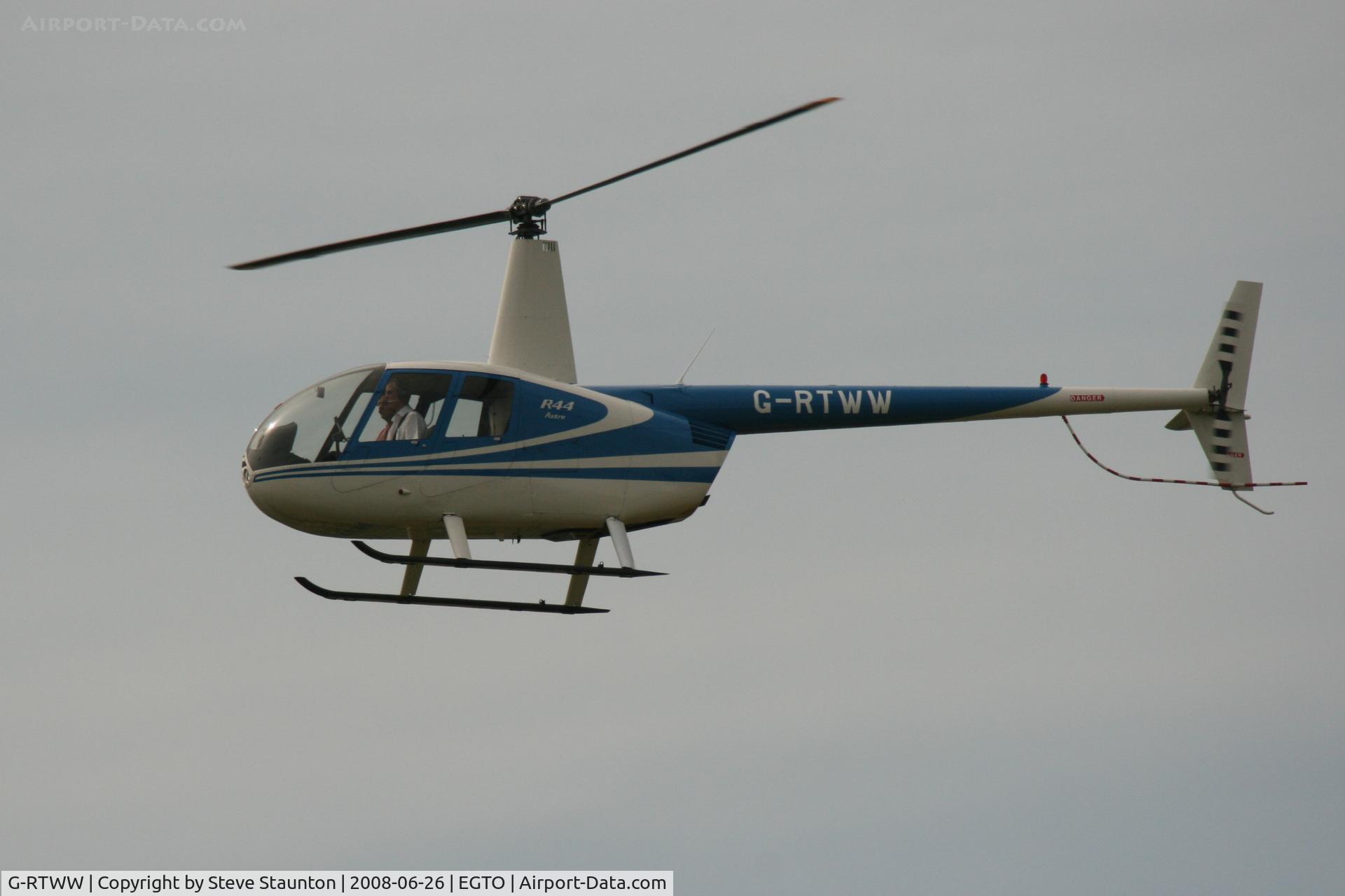 G-RTWW, 1998 Robinson R44 Astro C/N 0438, Taken at Rochester Airport 20th June 2008.