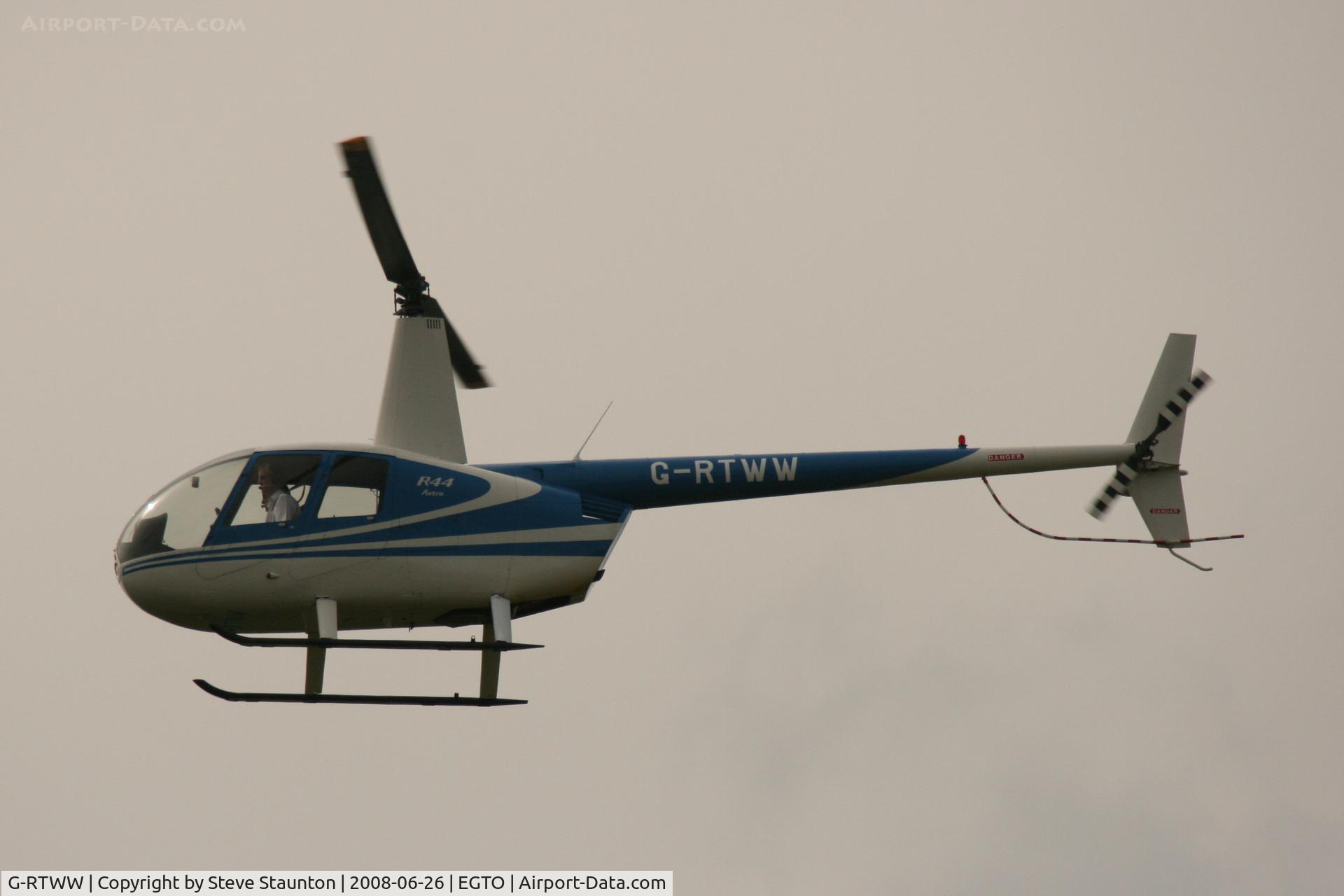 G-RTWW, 1998 Robinson R44 Astro C/N 0438, Taken at Rochester Airport 20th June 2008.