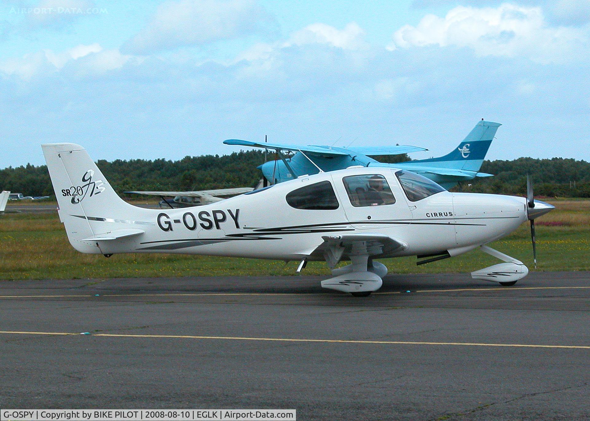 G-OSPY, 2005 Cirrus SR20 GTS C/N 1546, ONE OF A NUMBER OF CIRRUS AT BLACKBUSHE