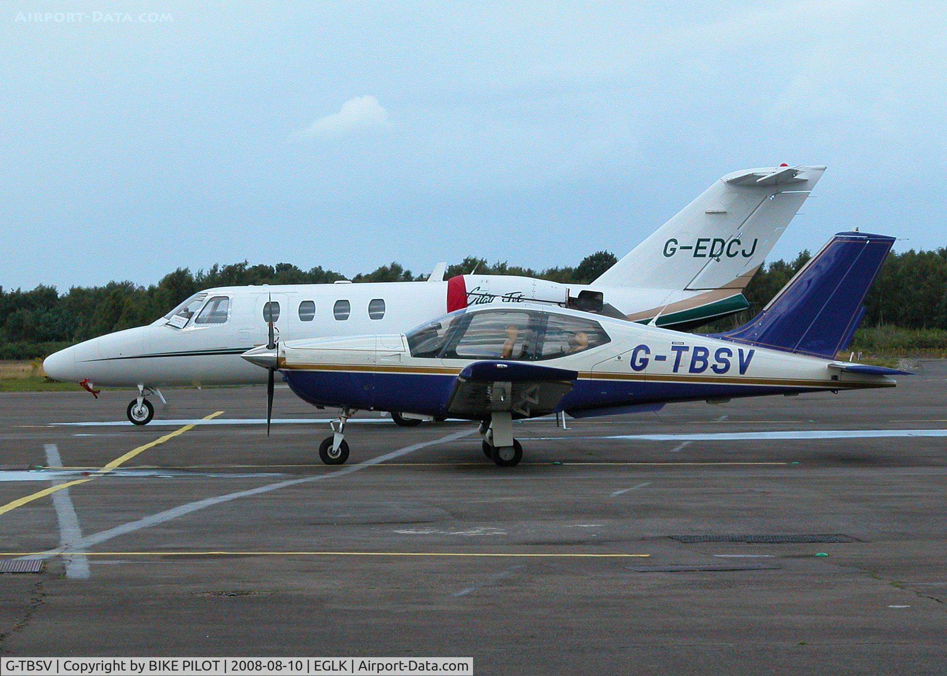 G-TBSV, 2002 Socata TB-20 Trinidad C/N 2169, GOOD LOOKING TB2O WITH CESSNA 525 CITATION JET BEHIND