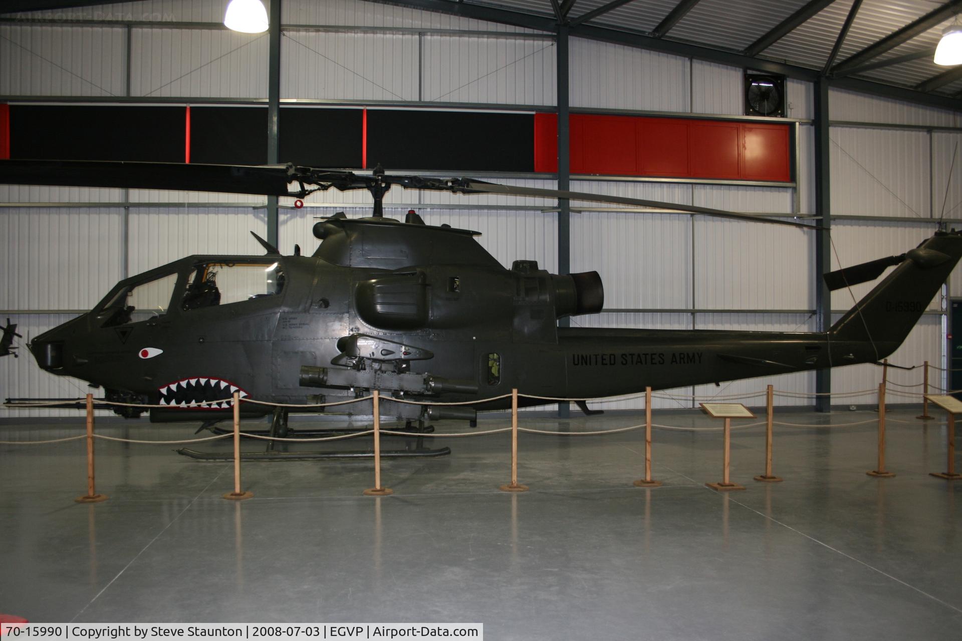 70-15990, 1970 Bell AH-1F Cobra C/N 20934, Taken at the Museum of Army Flying, Middle Wallop July 2008.