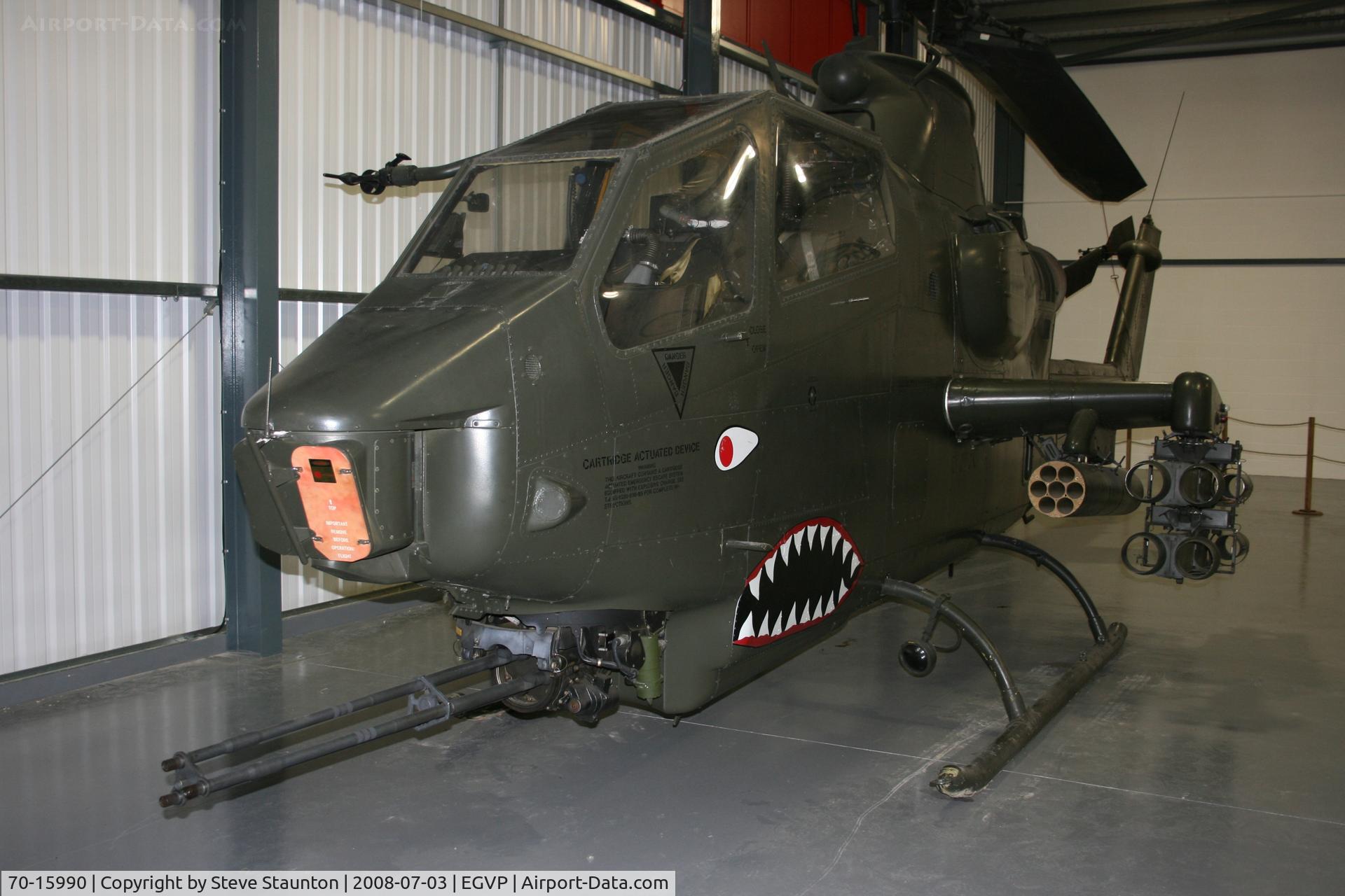 70-15990, 1970 Bell AH-1F Cobra C/N 20934, Taken at the Museum of Army Flying, Middle Wallop July 2008.