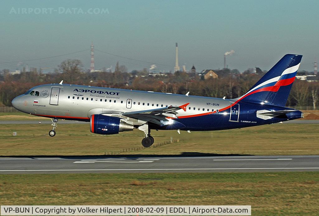 VP-BUN, 2007 Airbus A319-111 C/N 3298, A319-111
