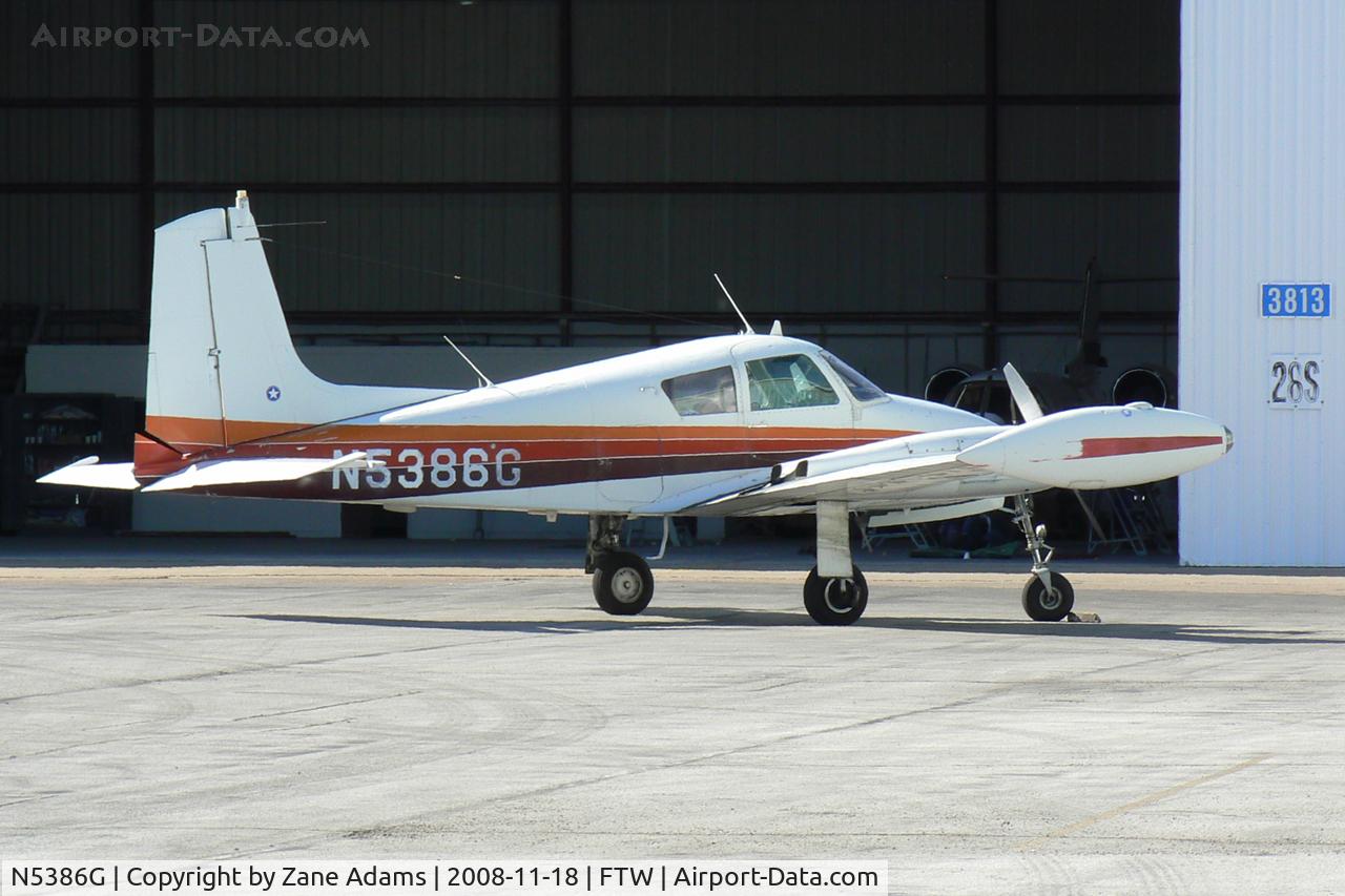 N5386G, 1958 Cessna U-3A Blue Canoe (310A) C/N 38133, At Meacham Field - Cessna 310