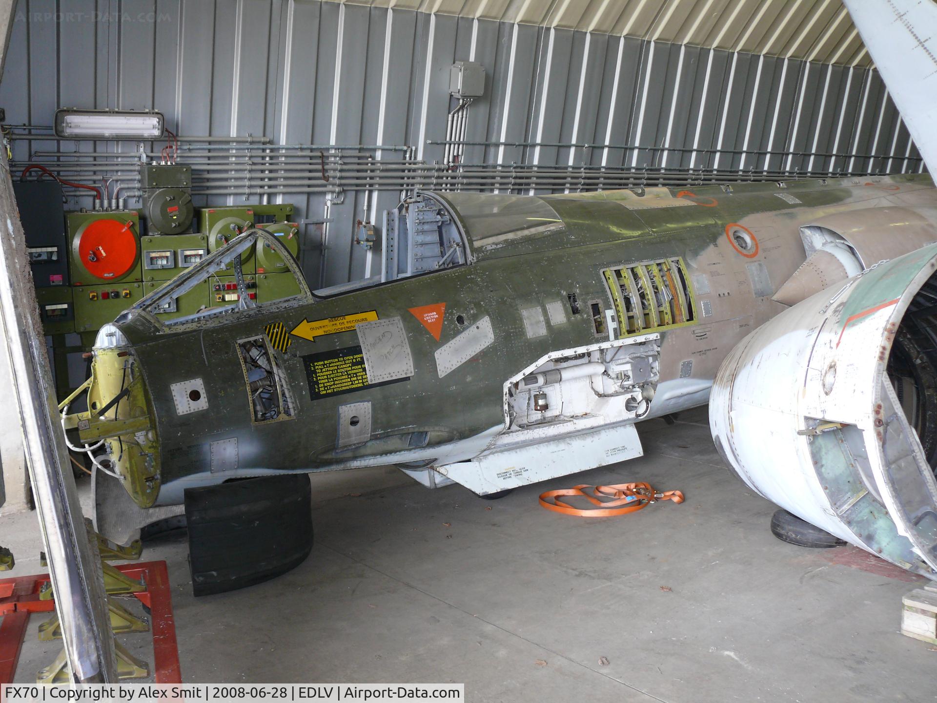 FX70, Lockheed F-104G Starfighter C/N 683-9119, Lockheed F-104G Starfighter FX-70 Belgian Air Force, , the remainders are stored in a shelter at EDLV waiting for better times.