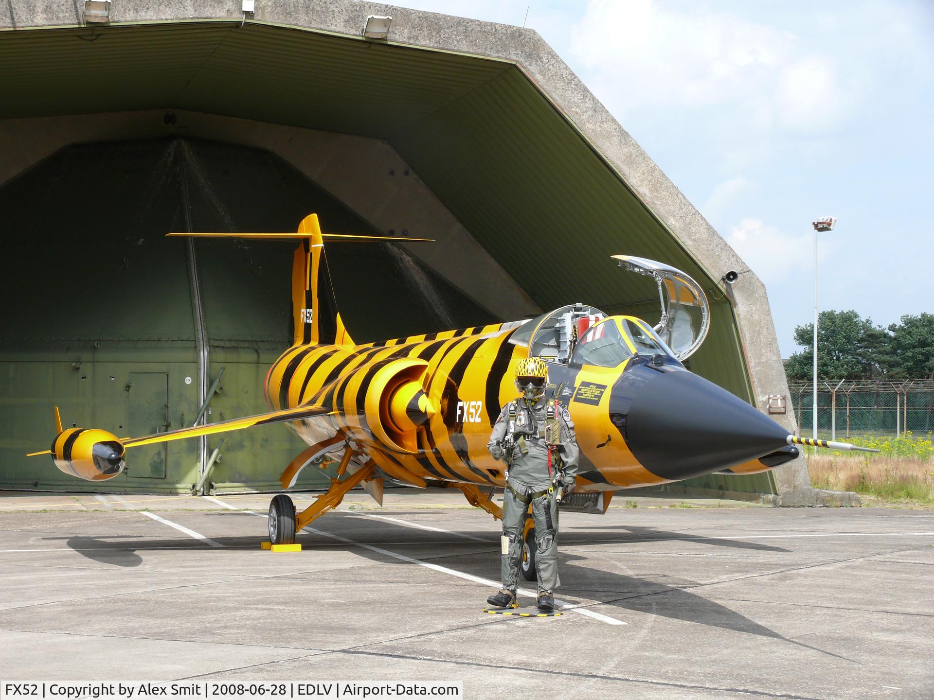 FX52, 1964 Lockheed F-104G Starfighter C/N 683-9095, Lockheed F-104G Starfighter FX52  preserved in superb Tiger colors