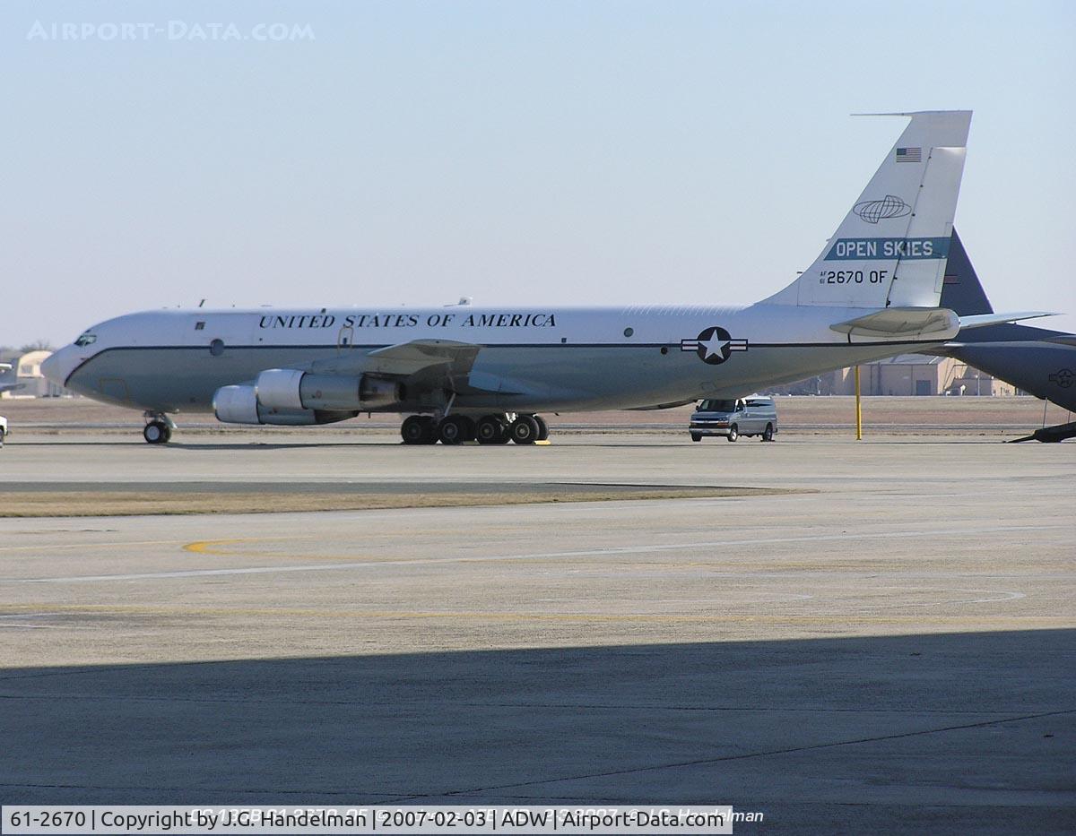61-2670, 1961 Boeing OC-135B Stratolifter C/N 18346, at ADW