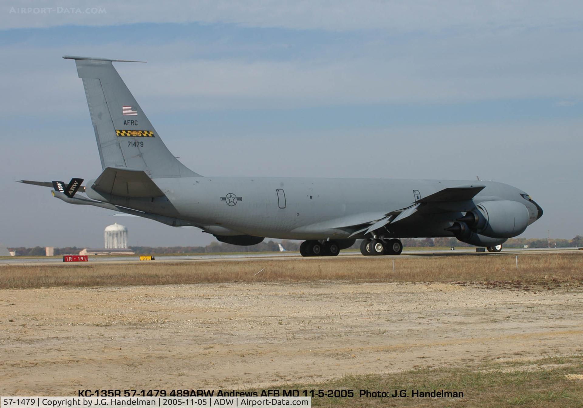 57-1479, 1957 Boeing KC-135R Stratotanker C/N 14550, taxiing at Andrews AFB