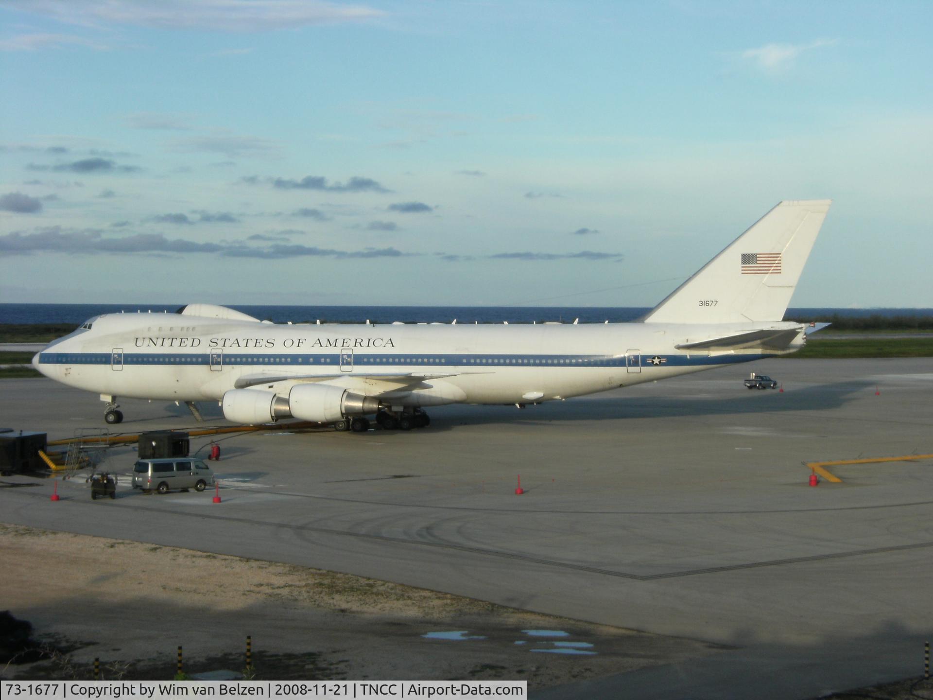 73-1677, 1973 Boeing E-4B C/N 20683, parked at the FOL Base