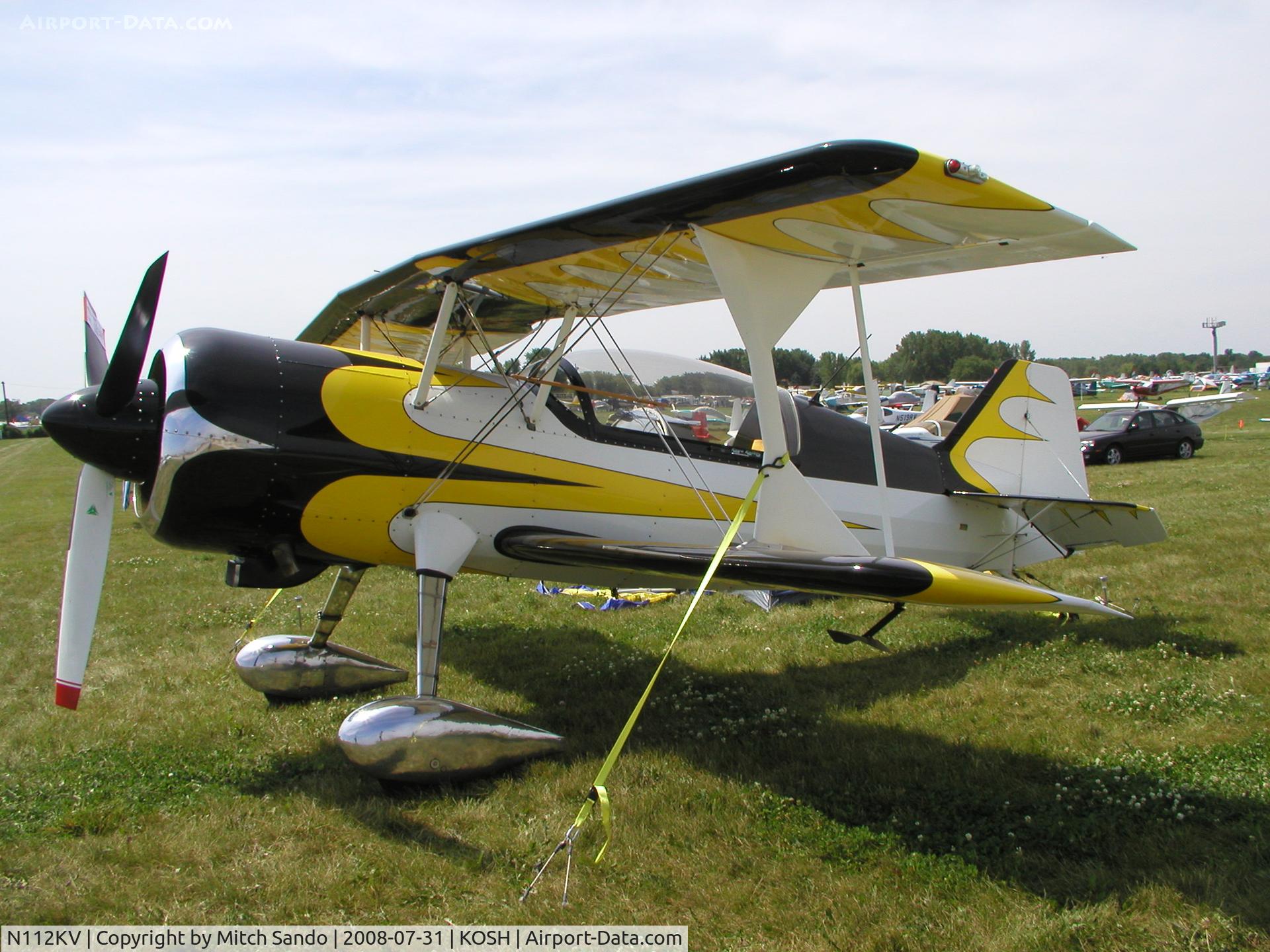 N112KV, 2003 Pitts Model 12 C/N 005, EAA AirVenture 2008.