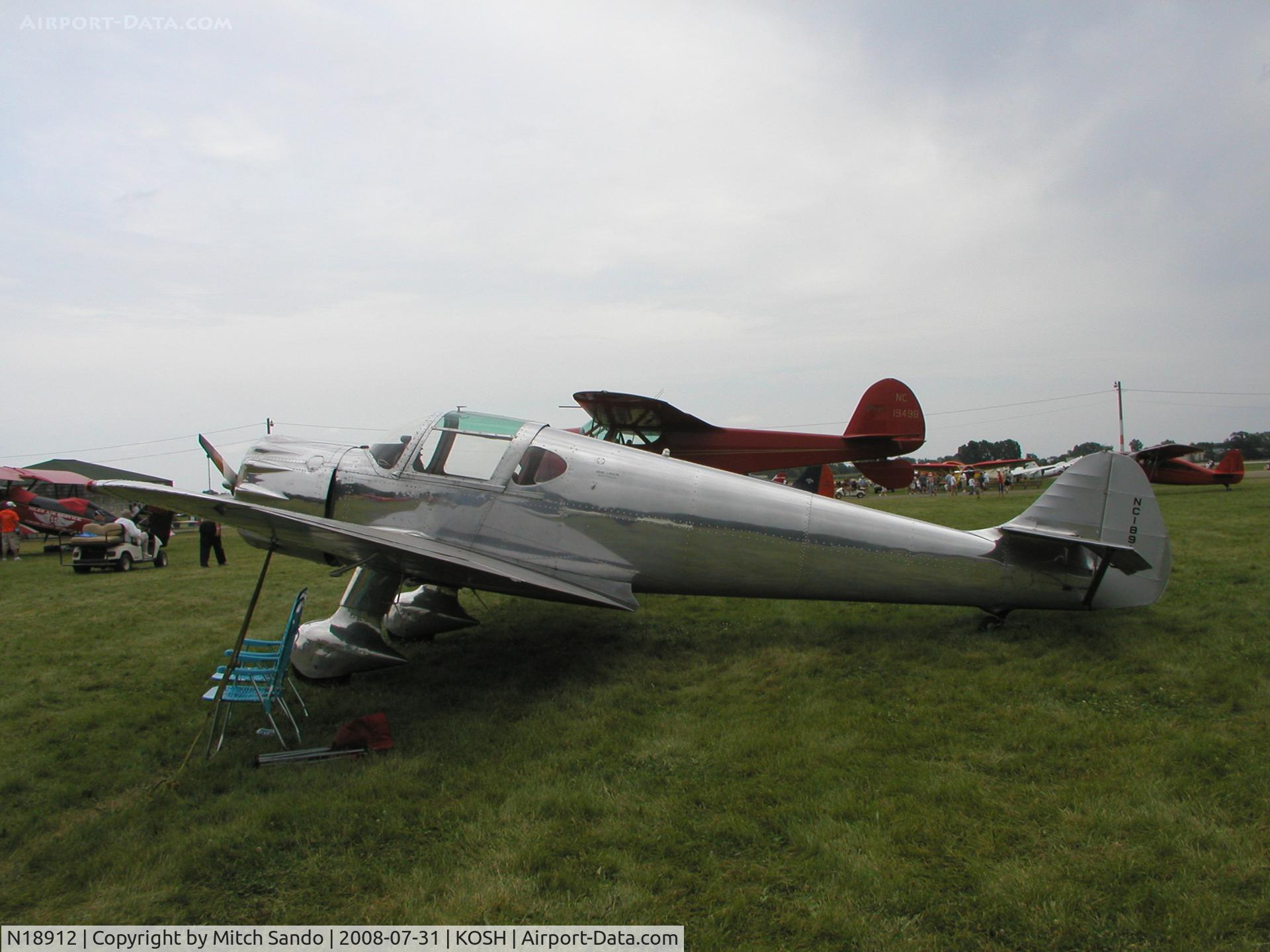 N18912, 1938 Ryan Aeronautical SCW-145 C/N 206, EAA AirVenture 2008.