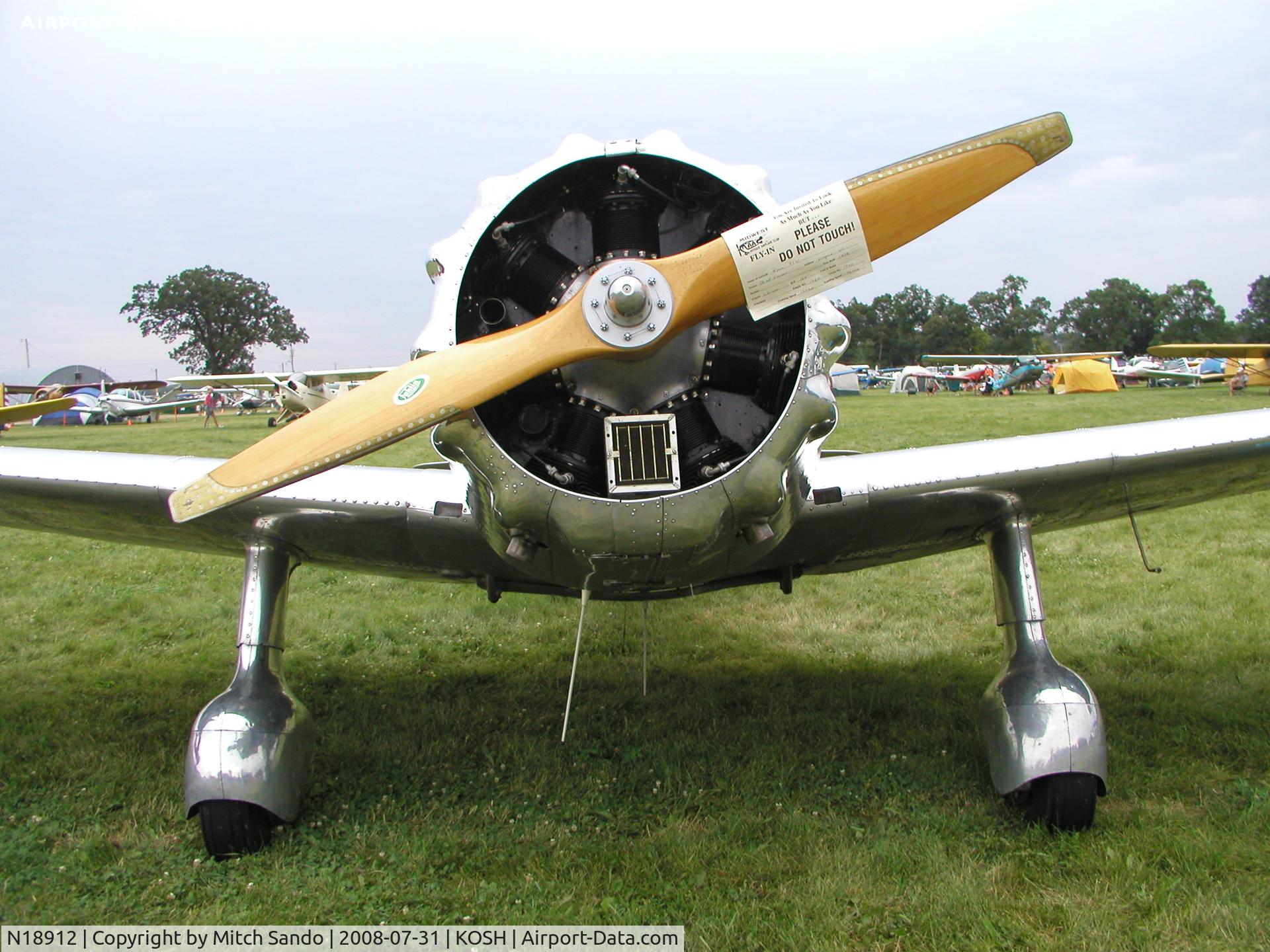 N18912, 1938 Ryan Aeronautical SCW-145 C/N 206, EAA AirVenture 2008.