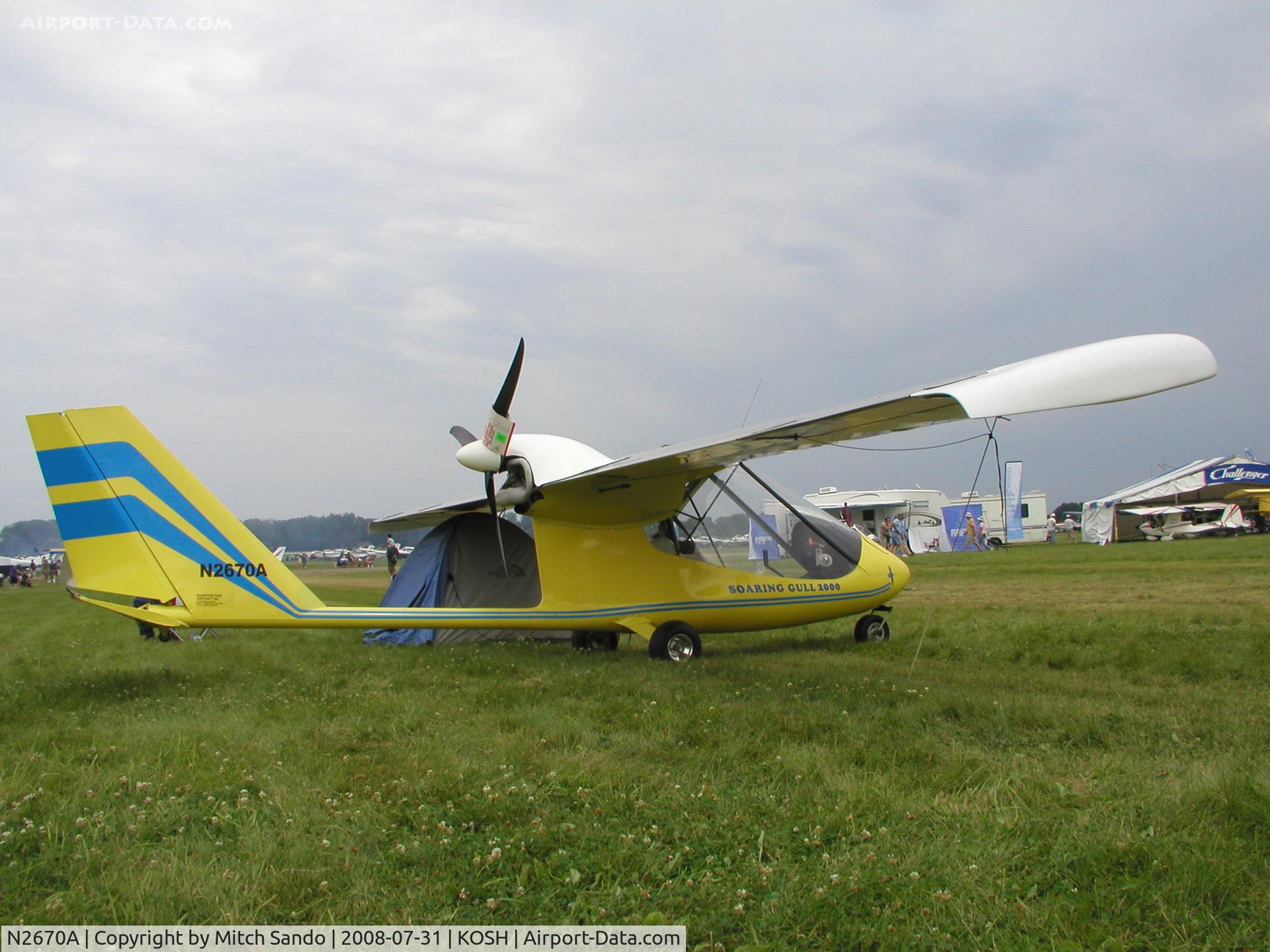 N2670A, 2004 Earthstar Soaring Gull C/N 01, EAA AirVenture 2008.