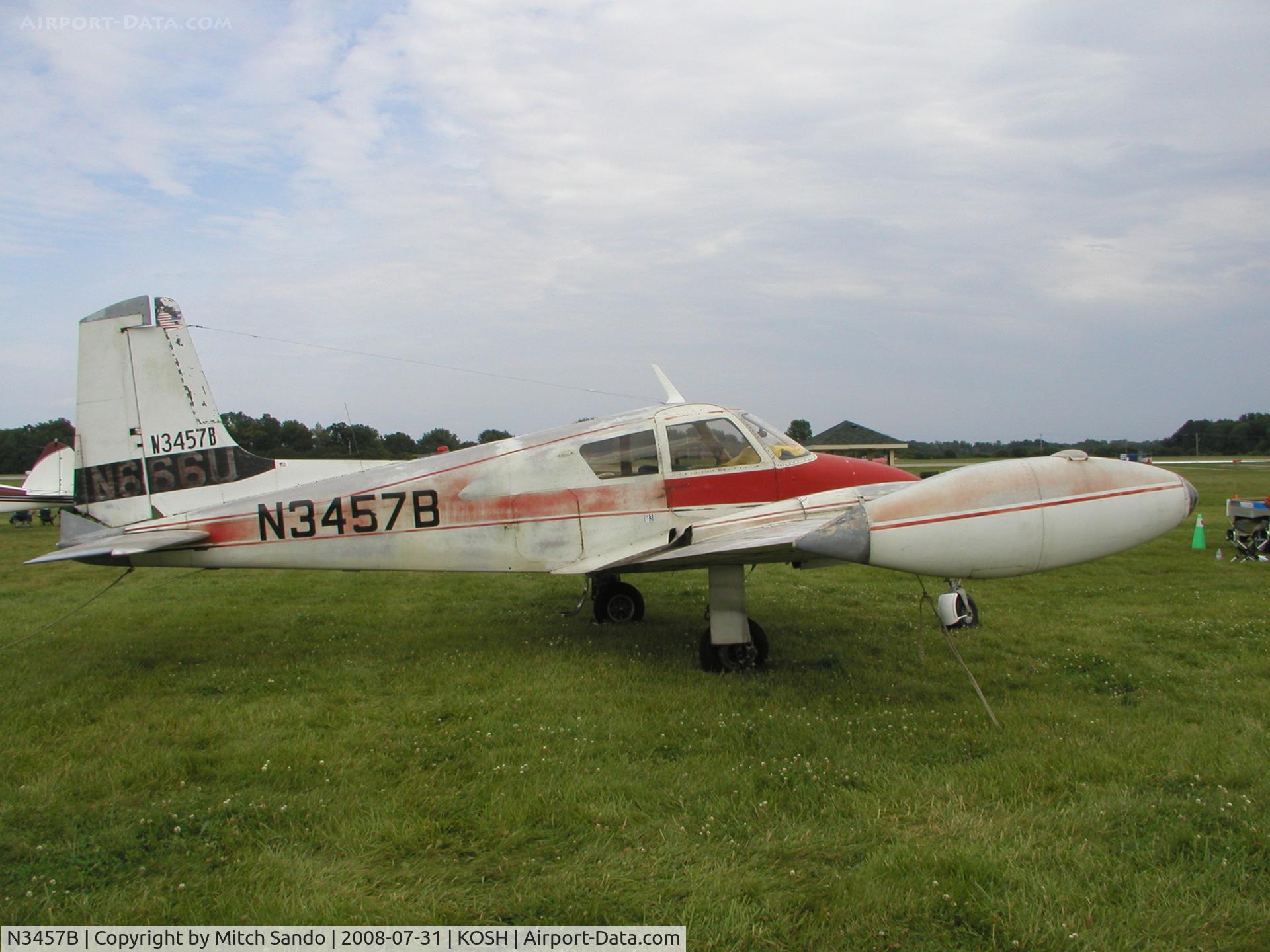 N3457B, 1955 Cessna 310 C/N 35032, EAA AirVenture 2008.