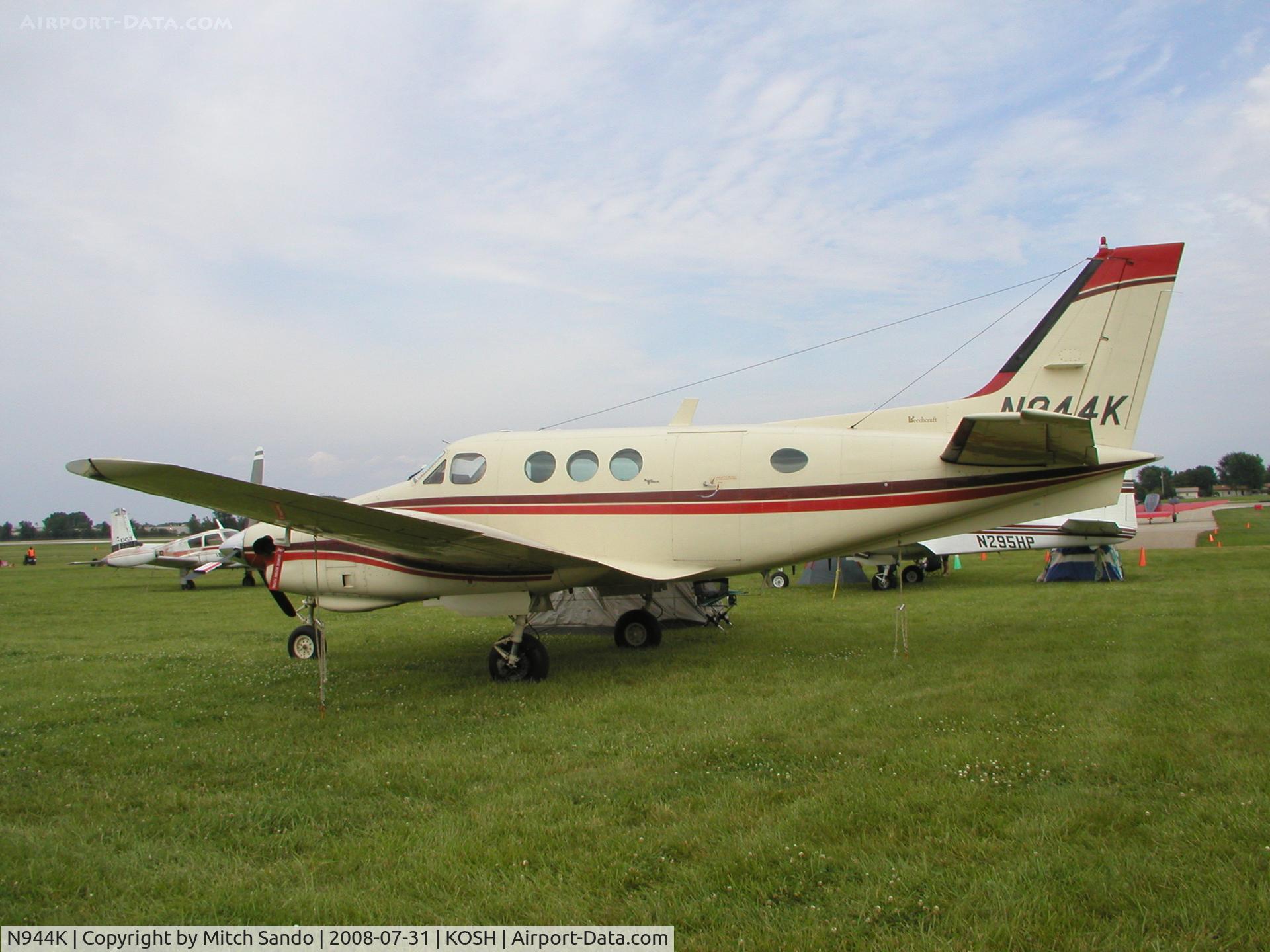 N944K, 1969 Beech B90 King Air C/N LJ-467, EAA AirVenture 2008.