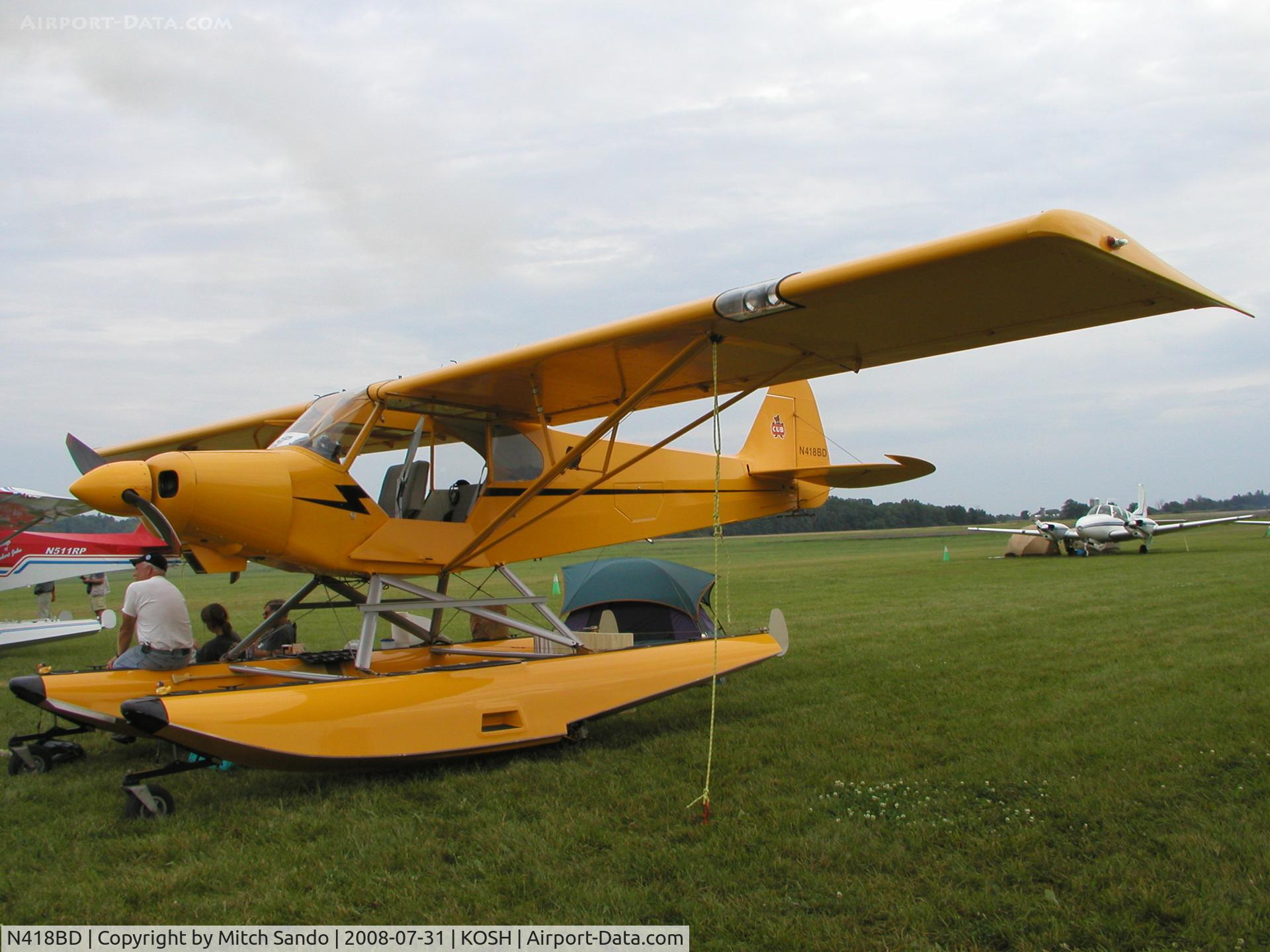 N418BD, 2004 Piper Supreme Cub Replica C/N 0066, EAA AirVenture 2008.