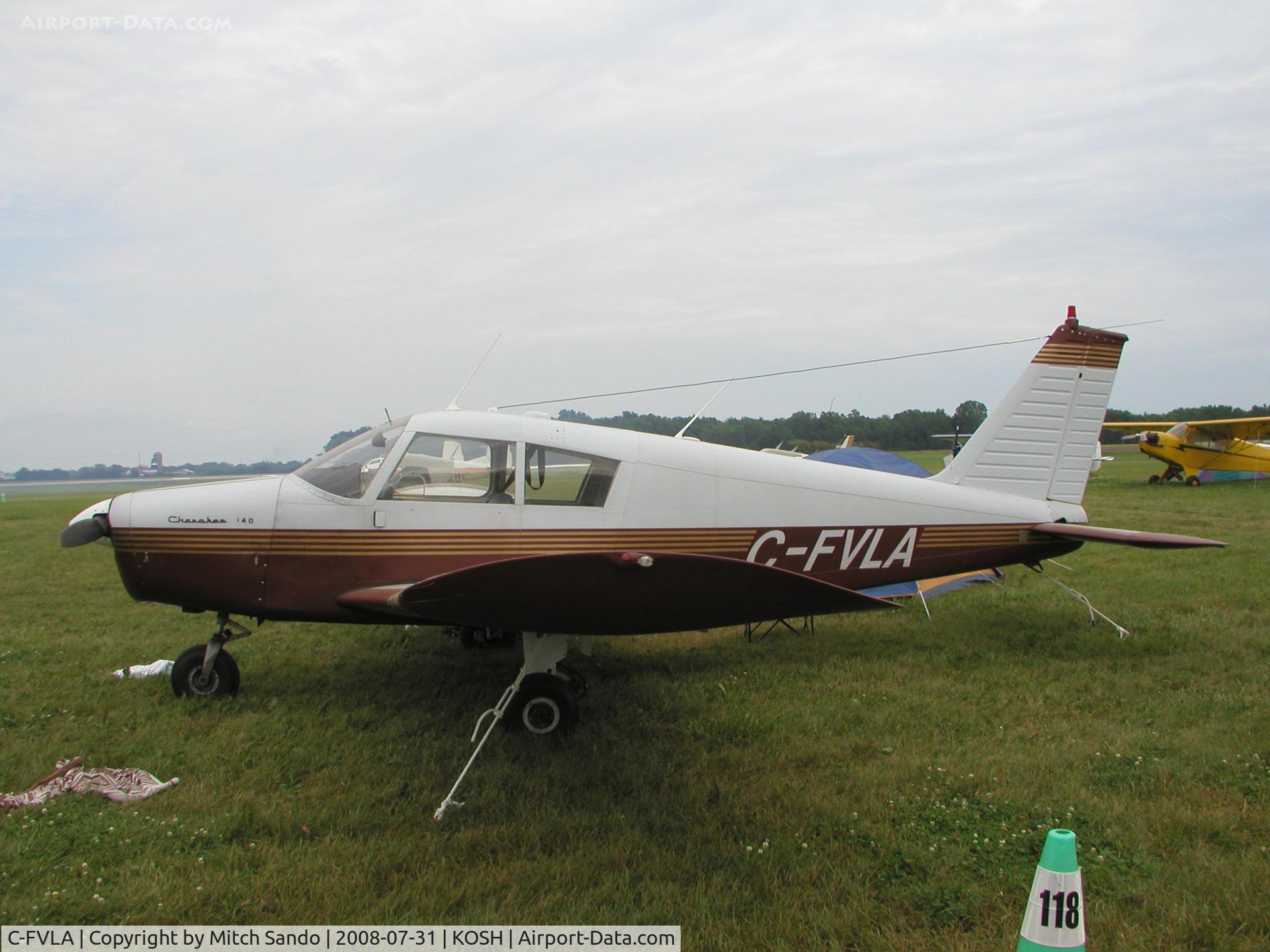 C-FVLA, 1966 Piper PA-28-140 Cherokee C/N 28-22393, EAA AirVenture 2008.