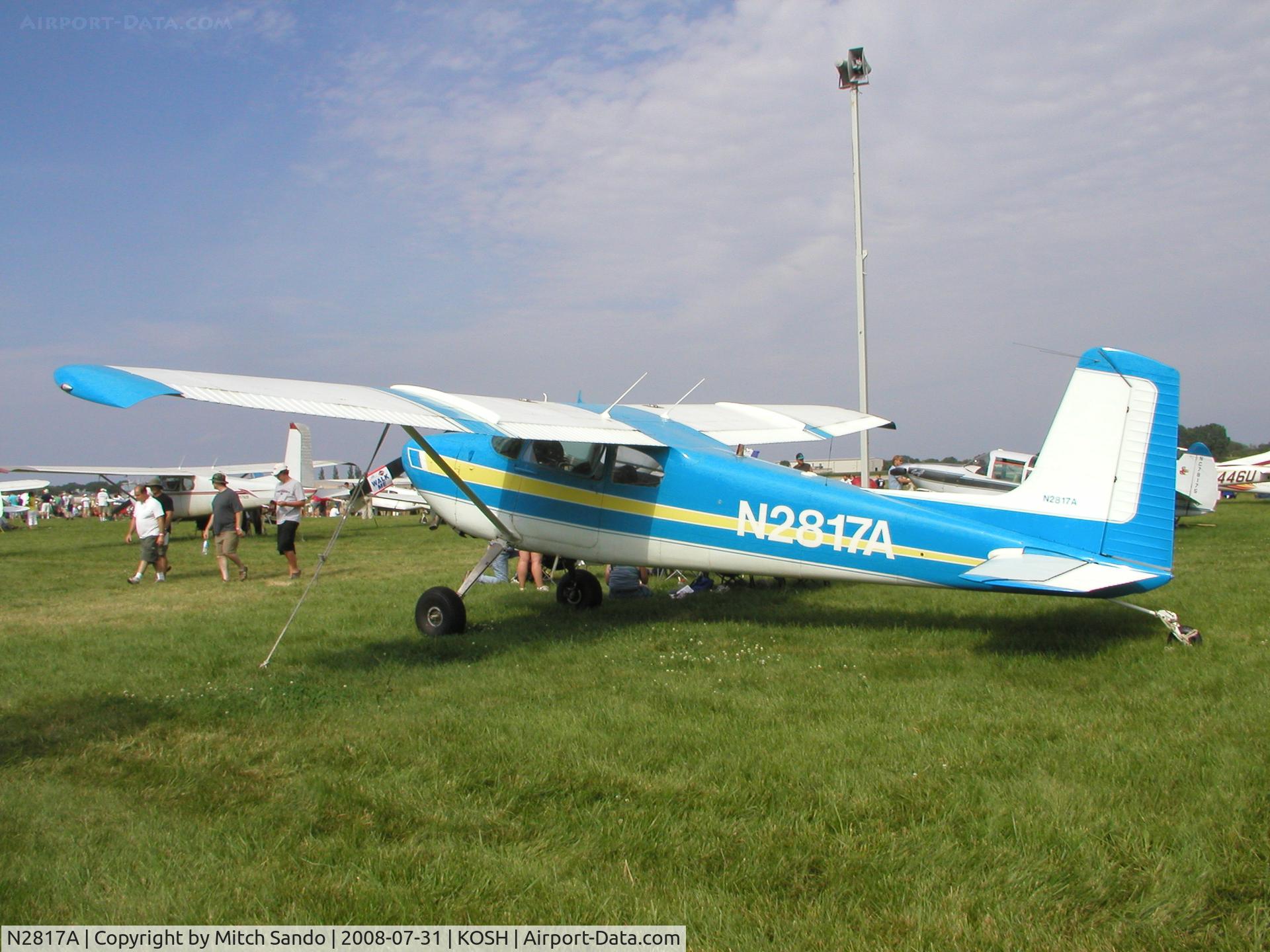N2817A, 1953 Cessna 180 C/N 30017, EAA AirVenture 2008.