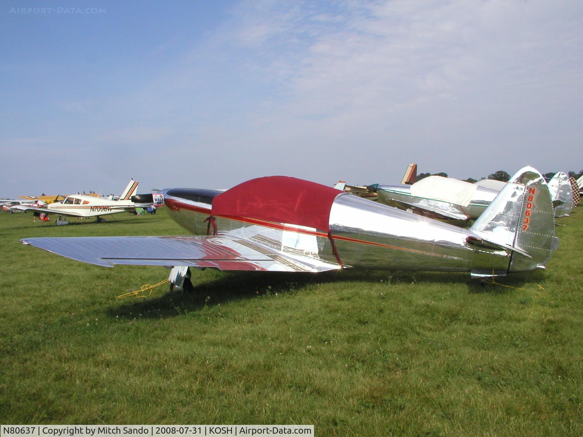 N80637, 1946 Globe GC-1B Swift C/N 1042, EAA AirVenture 2008.